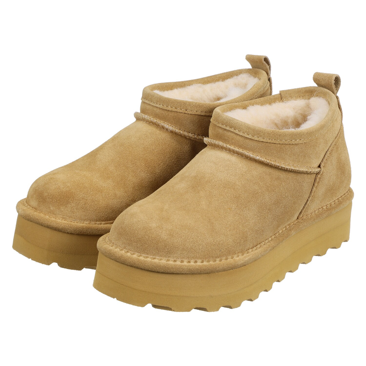 ベアパウ 牛革厚底ブーツ “レトロ スーパーショーティ”