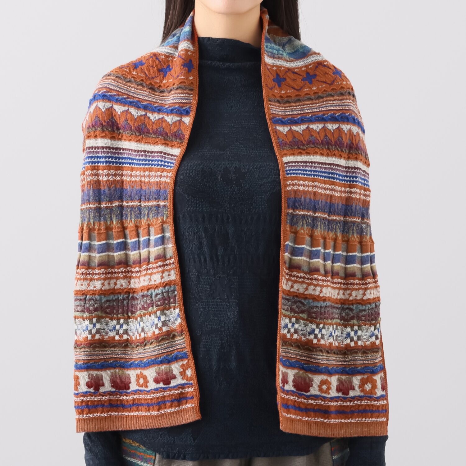 エム　アンド　キョウコ ポップジャガード マフラー