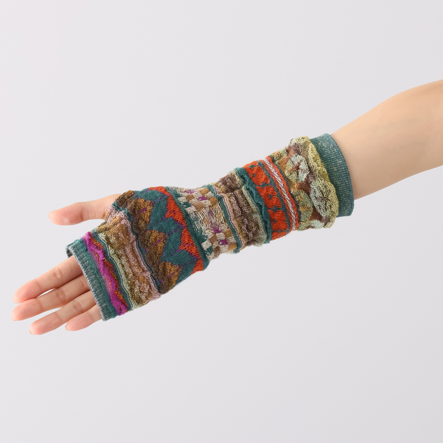 エム　アンド　キョウコ ポップジャガード アームウォーマー