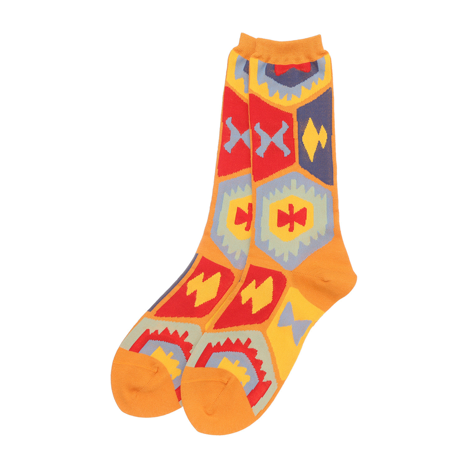 エム　アンド　キョウコ キリム柄 ハイゲージソックス