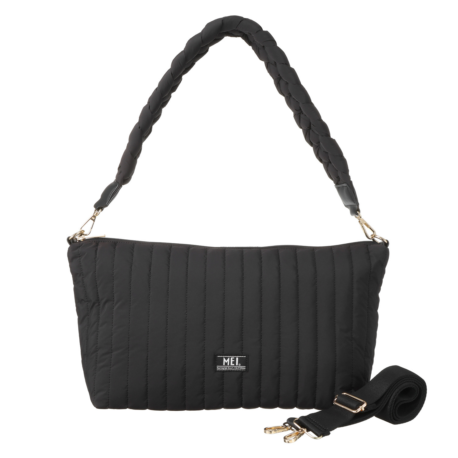 メイ はっ水 ふわっと軽量中綿 キルトデザイン ２ウェイショルダーバッグ