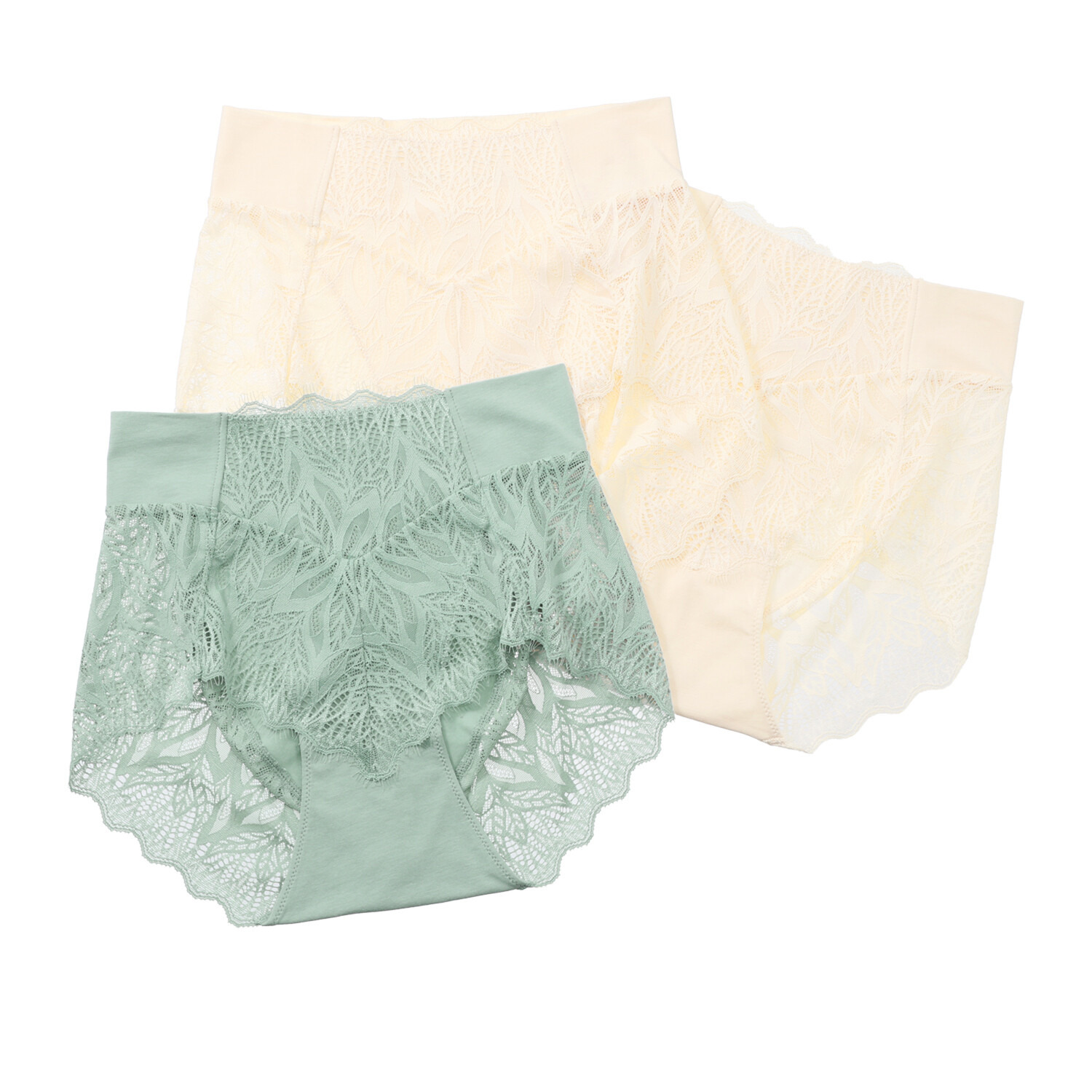 ヘ・エラ 抗菌防臭 上質ファインコットン使用 レーシーショーツ ３枚セット