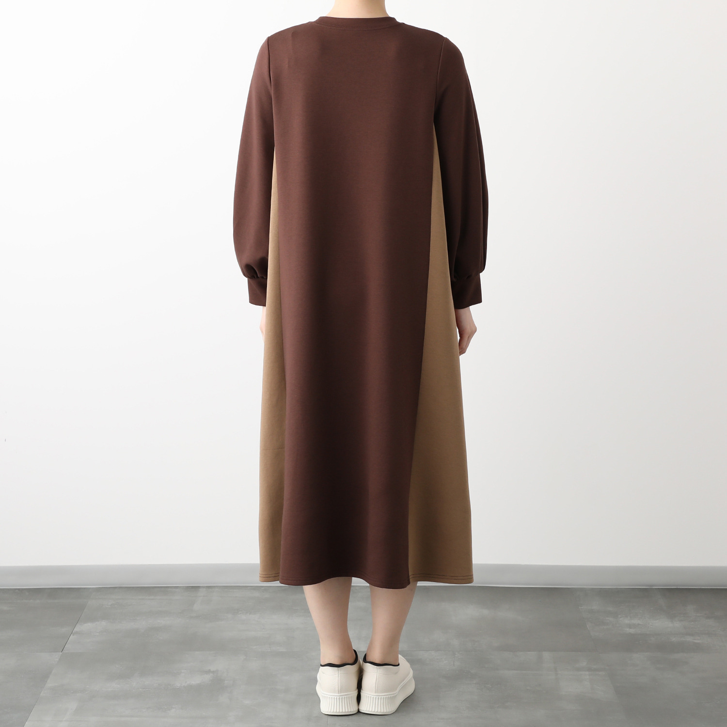 スタイル・ラヴィー ソフトダンボール バイカラー ワンピース