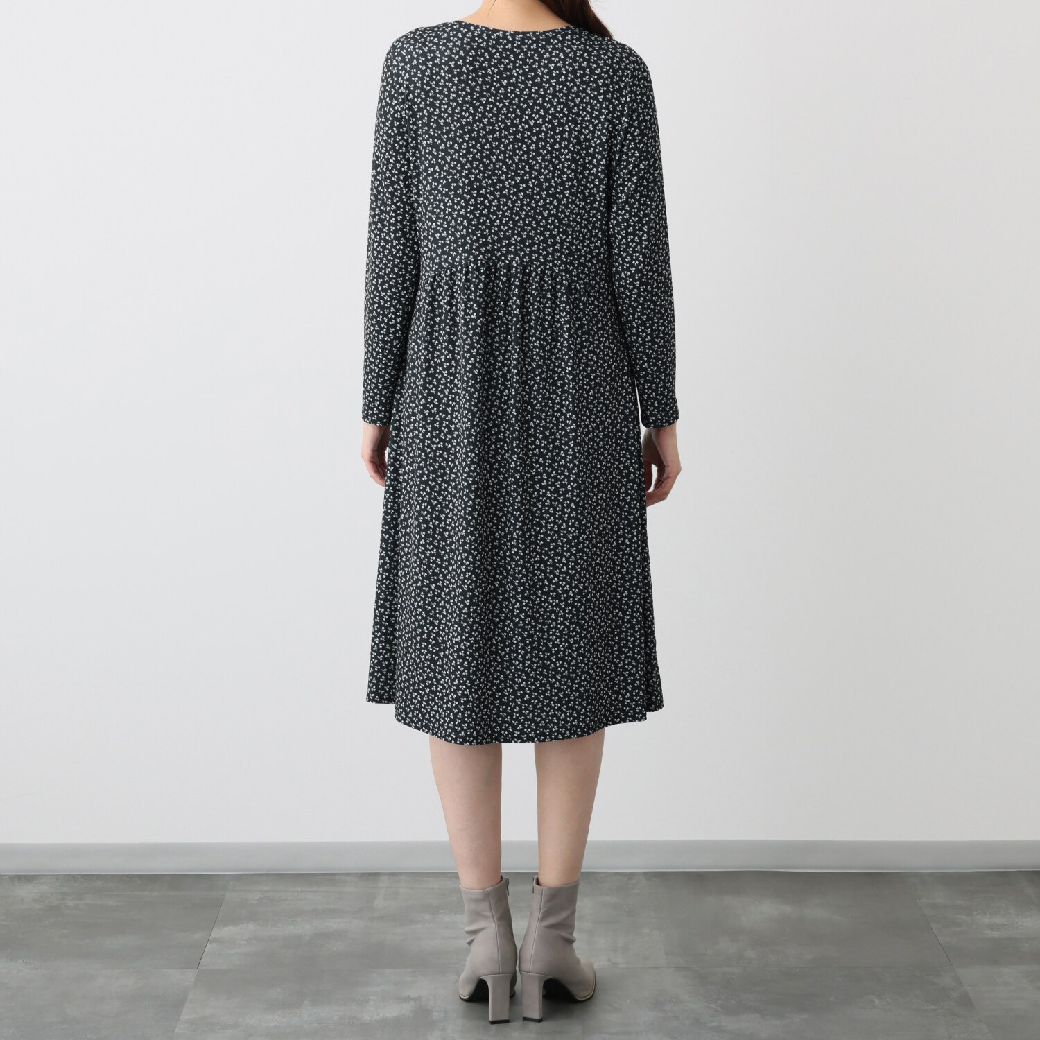 ダジュール 切替ギャザーデザイン ワンピース