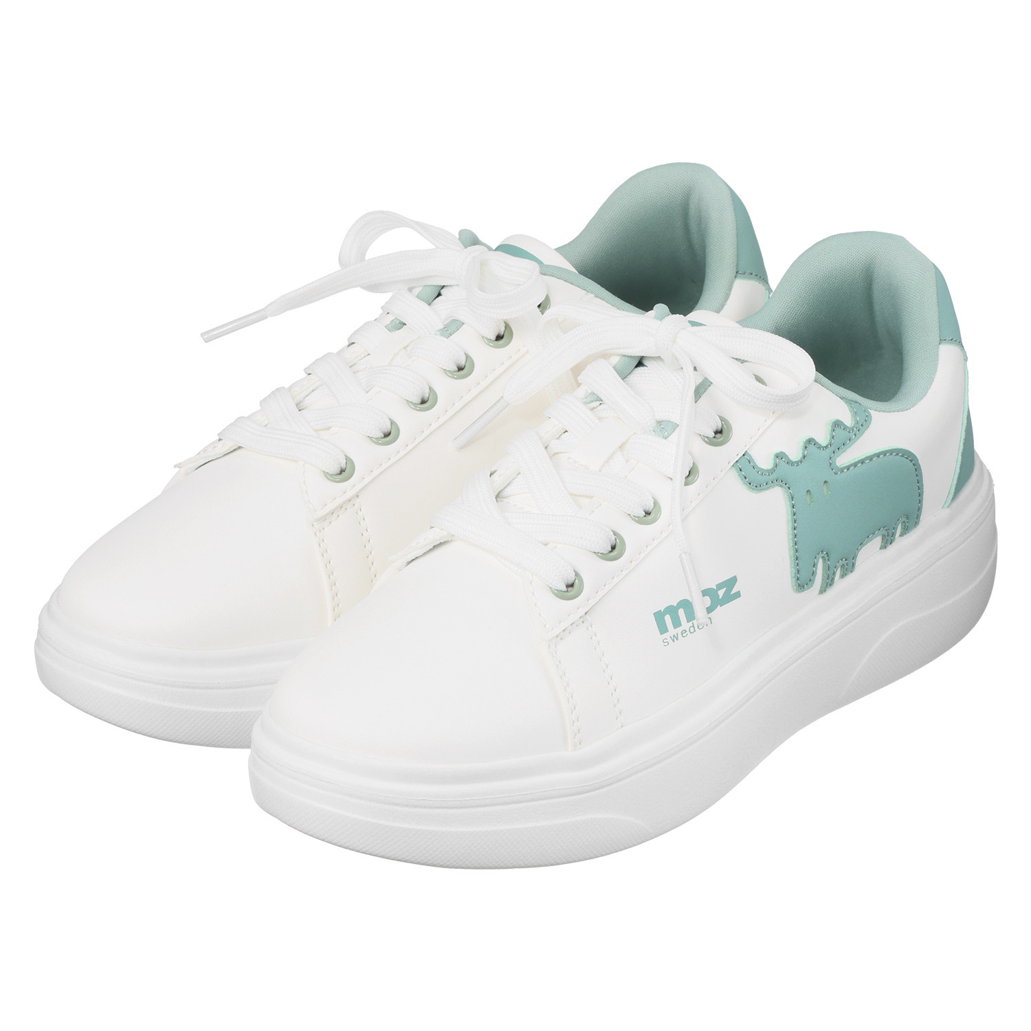 モズ 防水・軽量 エルクデザイン 厚底スニーカー