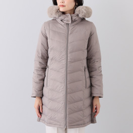 ⭐︎美品⭐︎メルヴェイユヴァント　ダウン カシミヤコート メルヴェイユ ヴァント エコファー付 軽量リバーシブル フードダウン