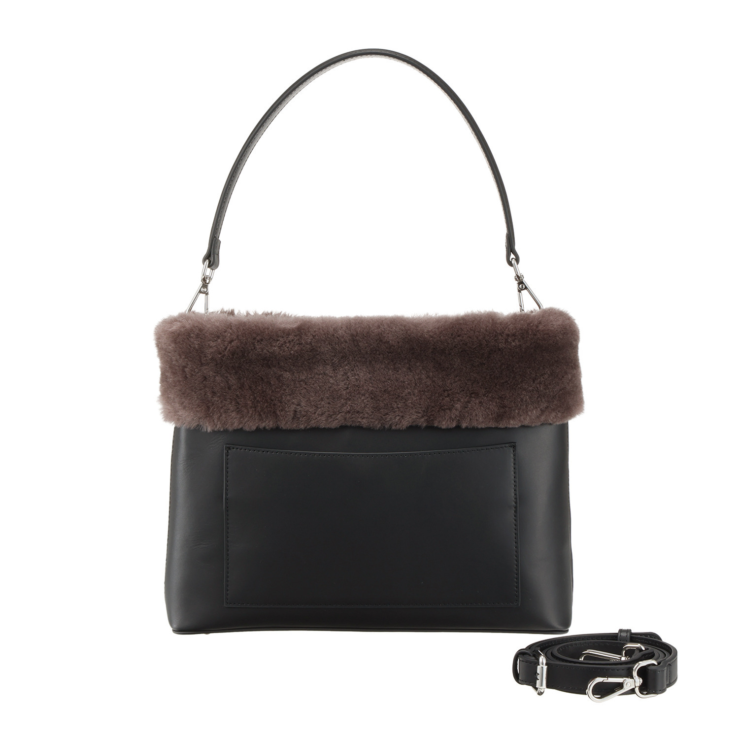 オリタタ 牛革×ムートン ２ウェイバッグ