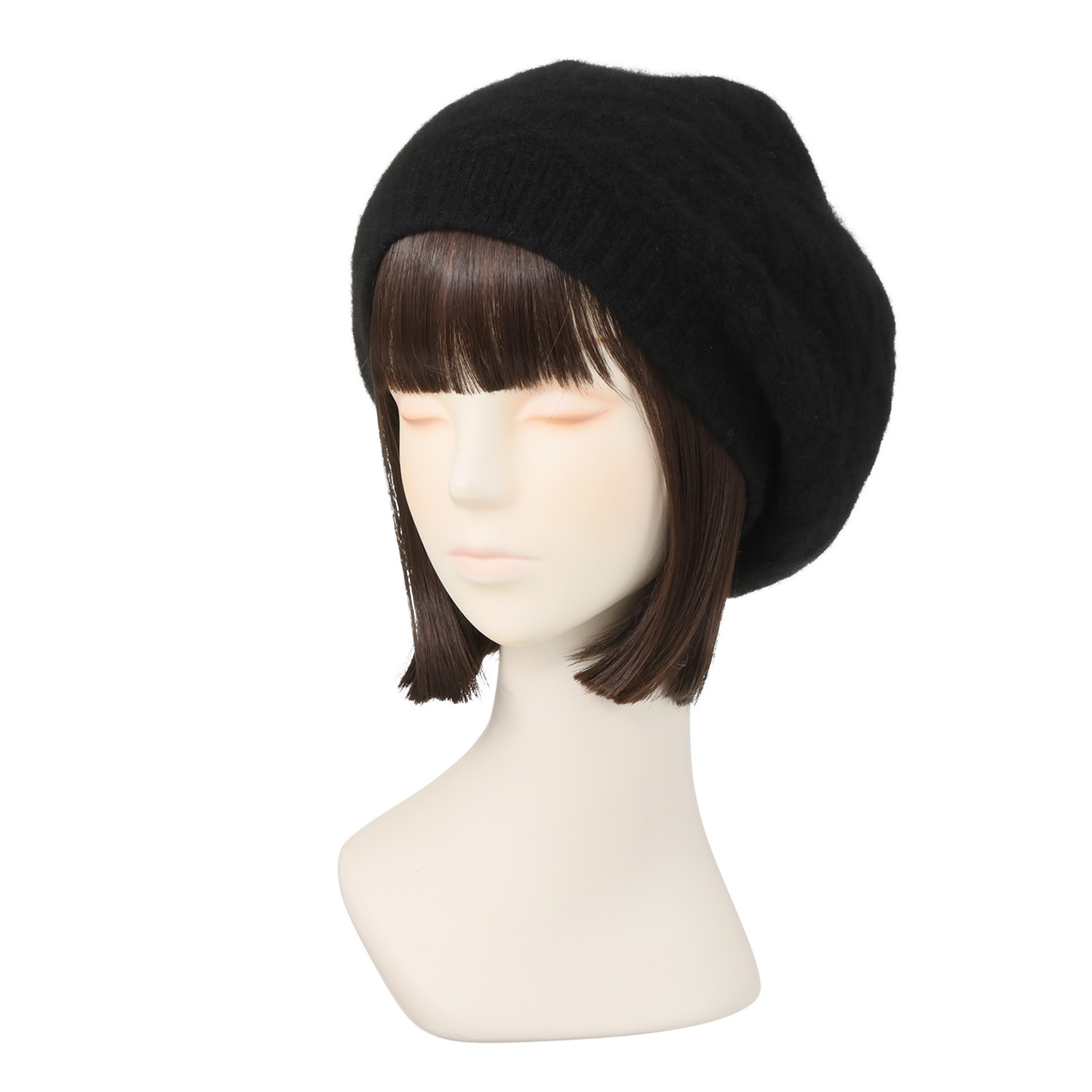 マキシン カシミヤ100％ ニットベレー帽- ショップチャンネル