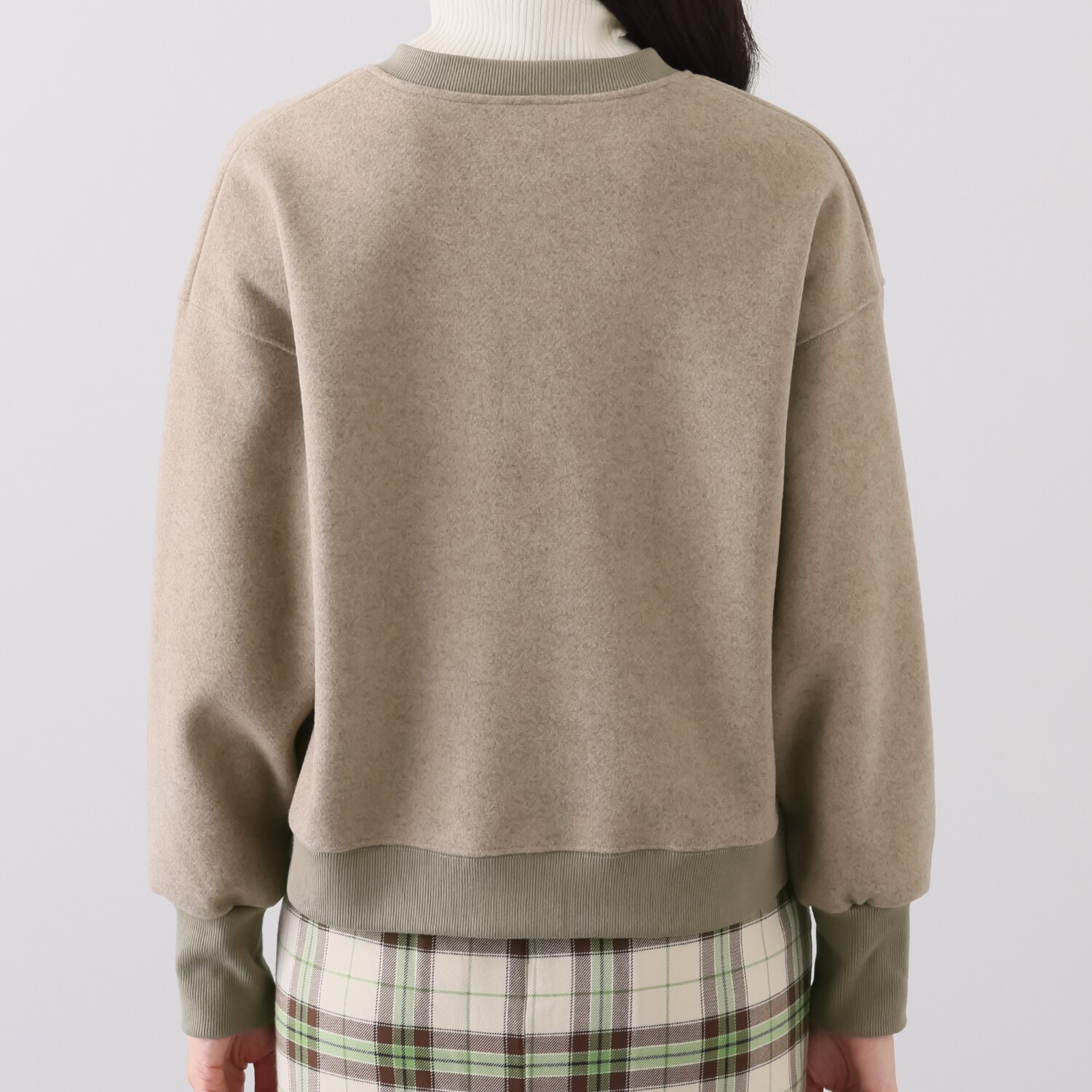 アリュメット 圧縮ウール調 ブルゾン