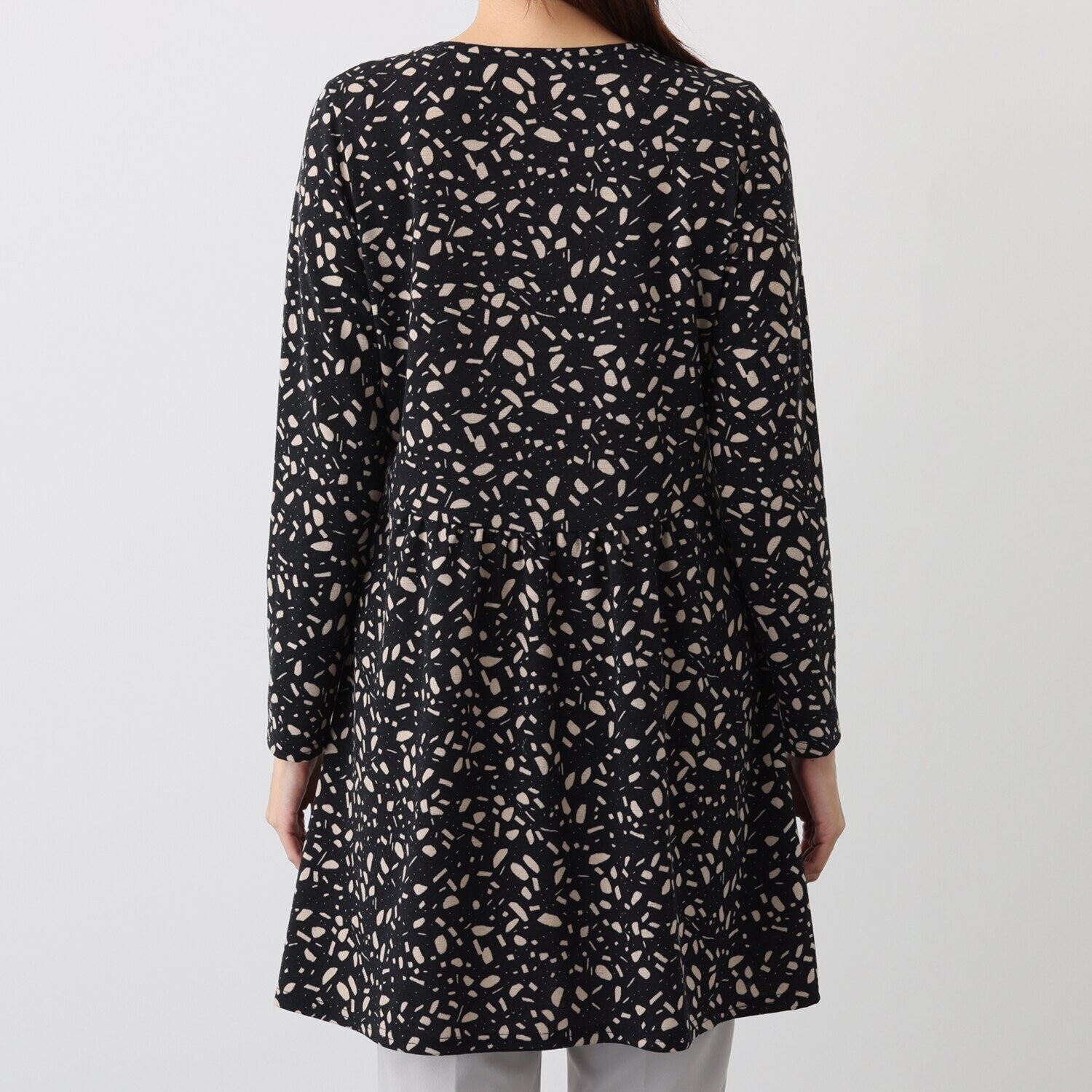 ダジュール 切替ギャザーデザイン チュニック