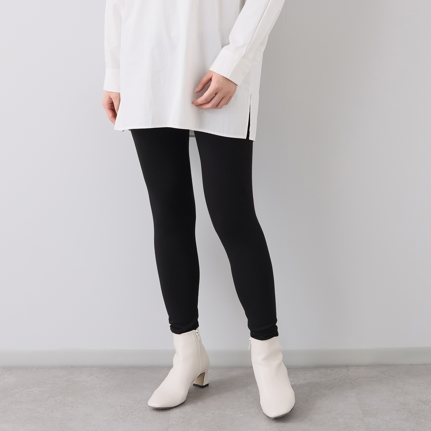 ダイア　アロー 吸湿発熱・吸放湿 なめらか裏起毛 ホットレギンスパンツ