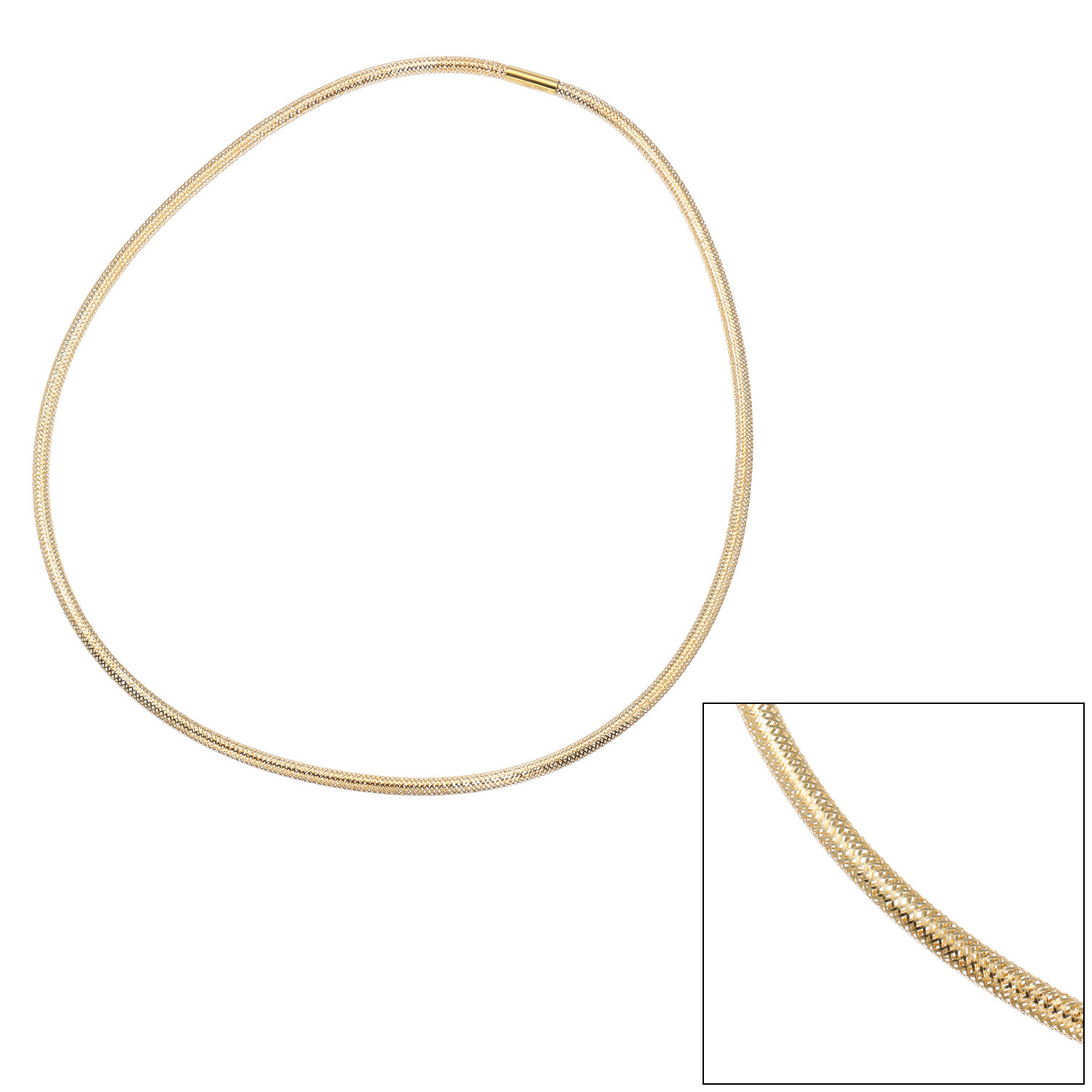 ミオ　イターリア １８Ｋ メッシュネックレス “カルツァ スプレンドーレ”