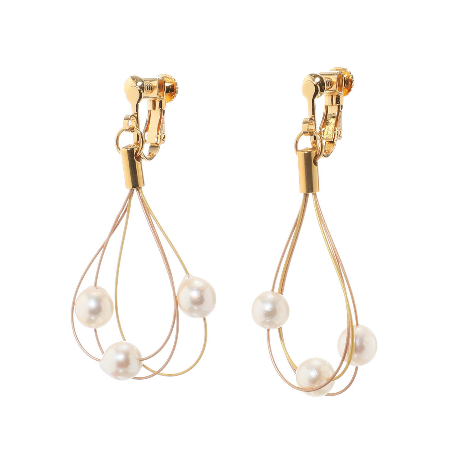 宇和海パール ステンレス 宇和海産アコヤパール スパークリングスター イヤリング