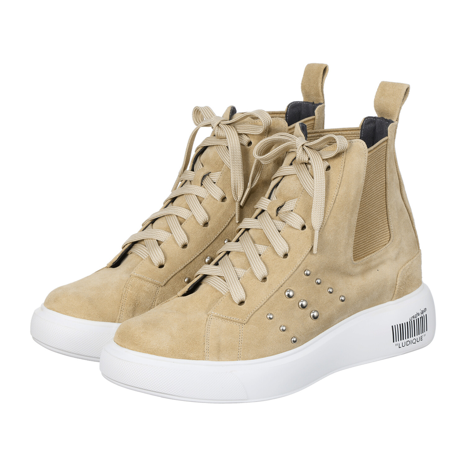 ルディック クリエイトジャパン 牛革 ハイカットスニーカー