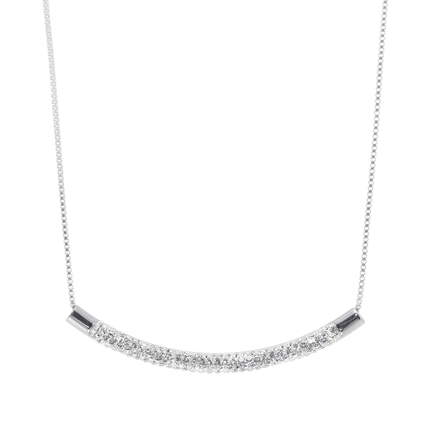 エービーステン ステンレス ビジュウ カーブライン ネックレス