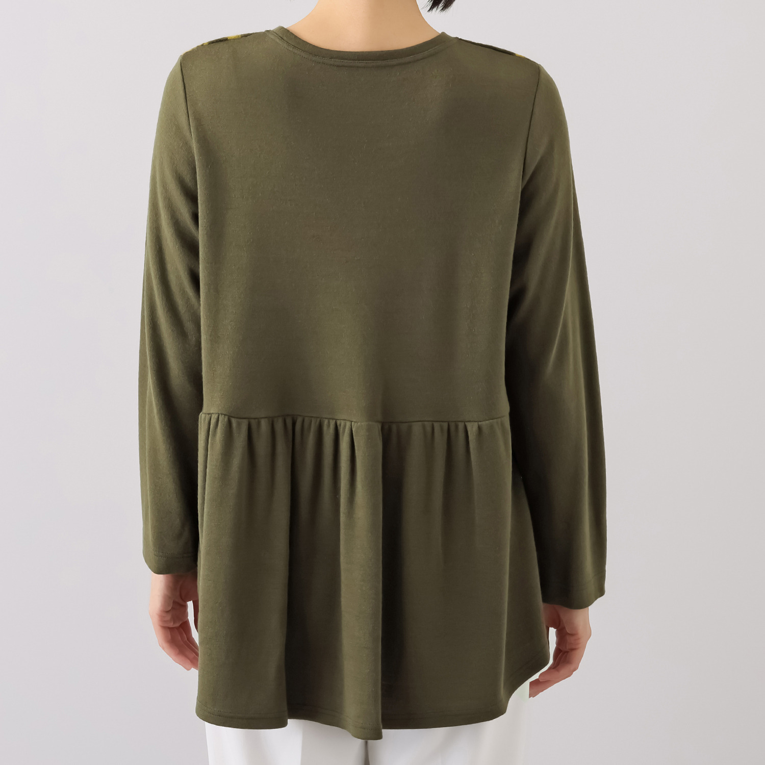 ダジュール ジャガード＆無地 チュニック