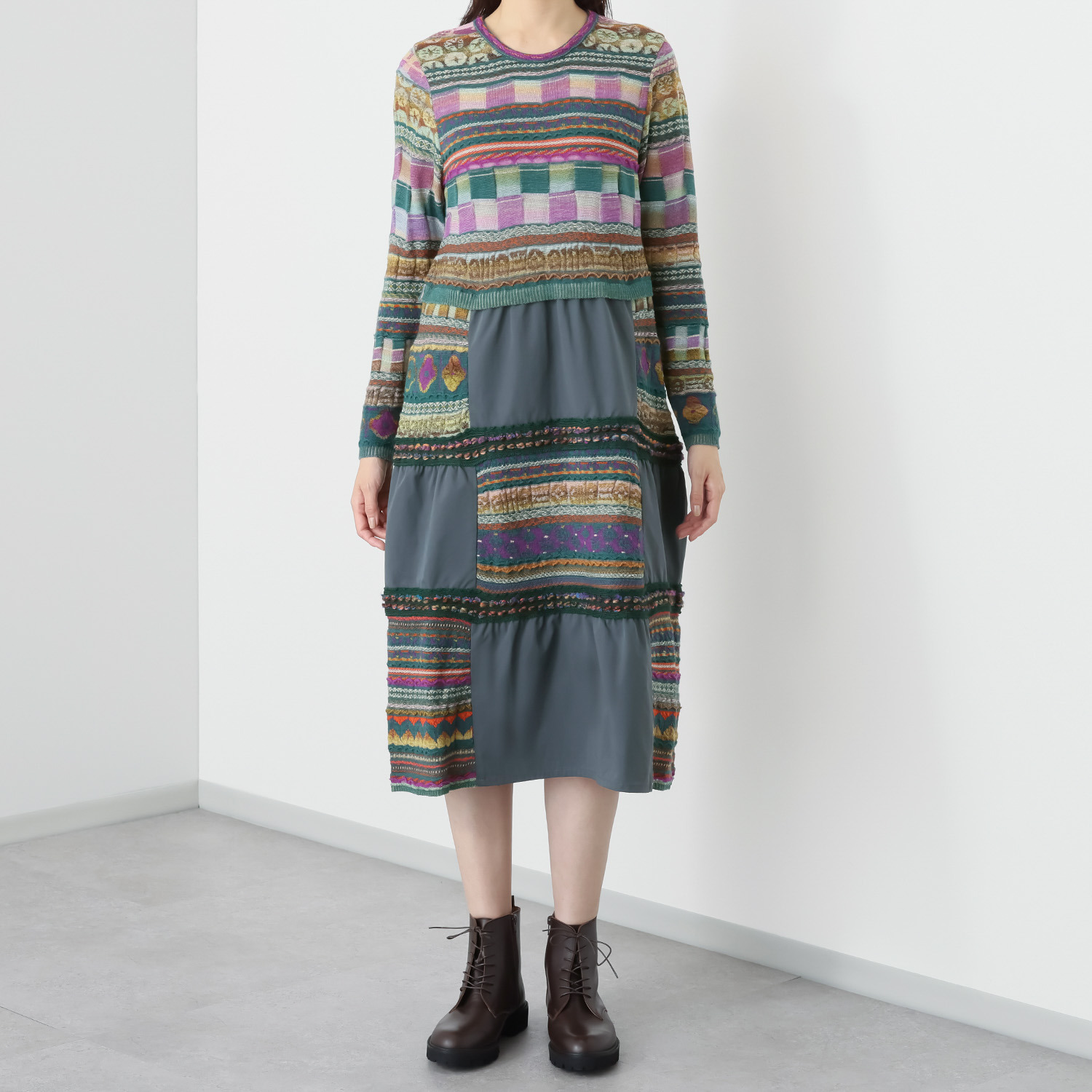 エム アンド キョウコ 切替ワンピース- ショップチャンネル