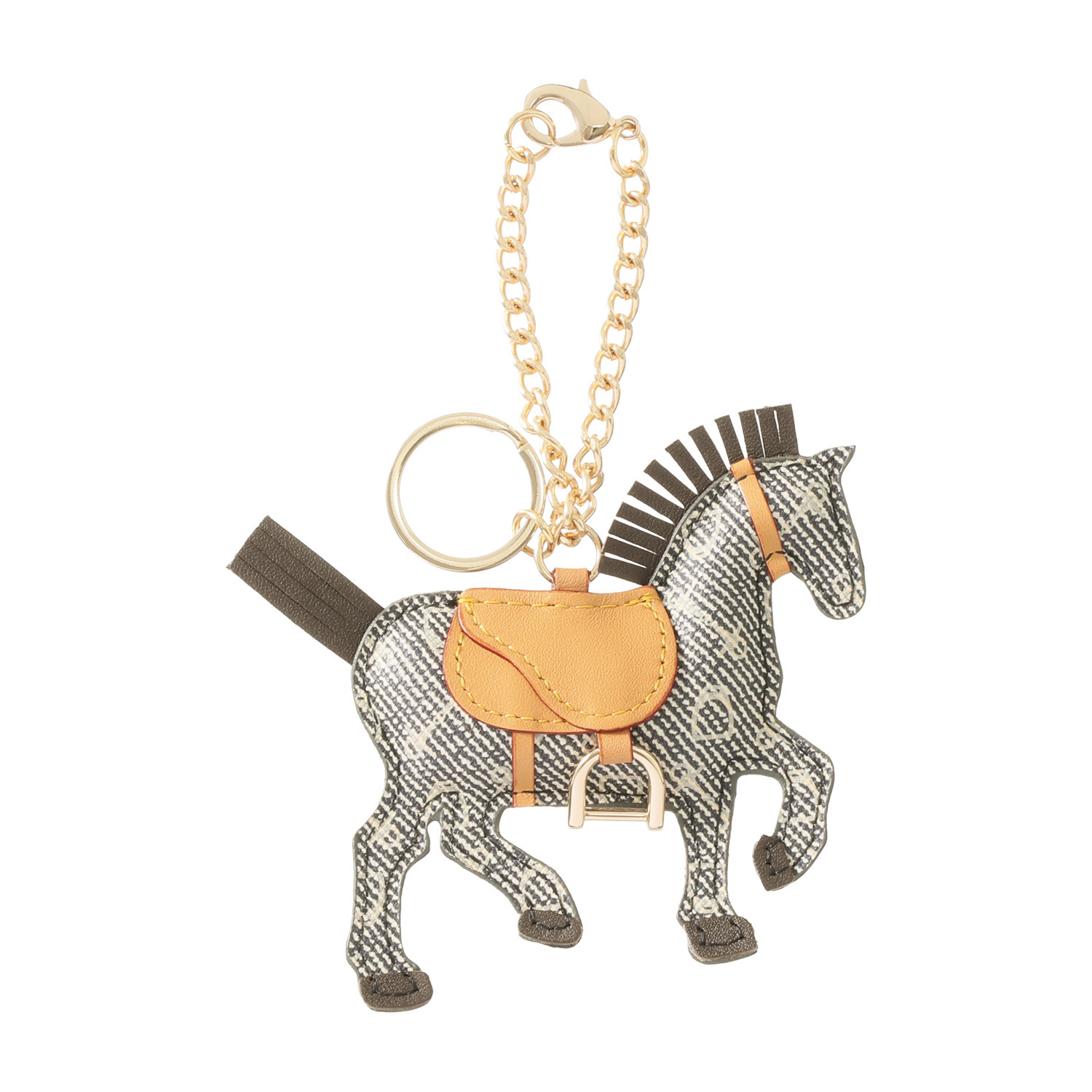 ホワイ “ハーネスホース” 馬モティーフチャーム