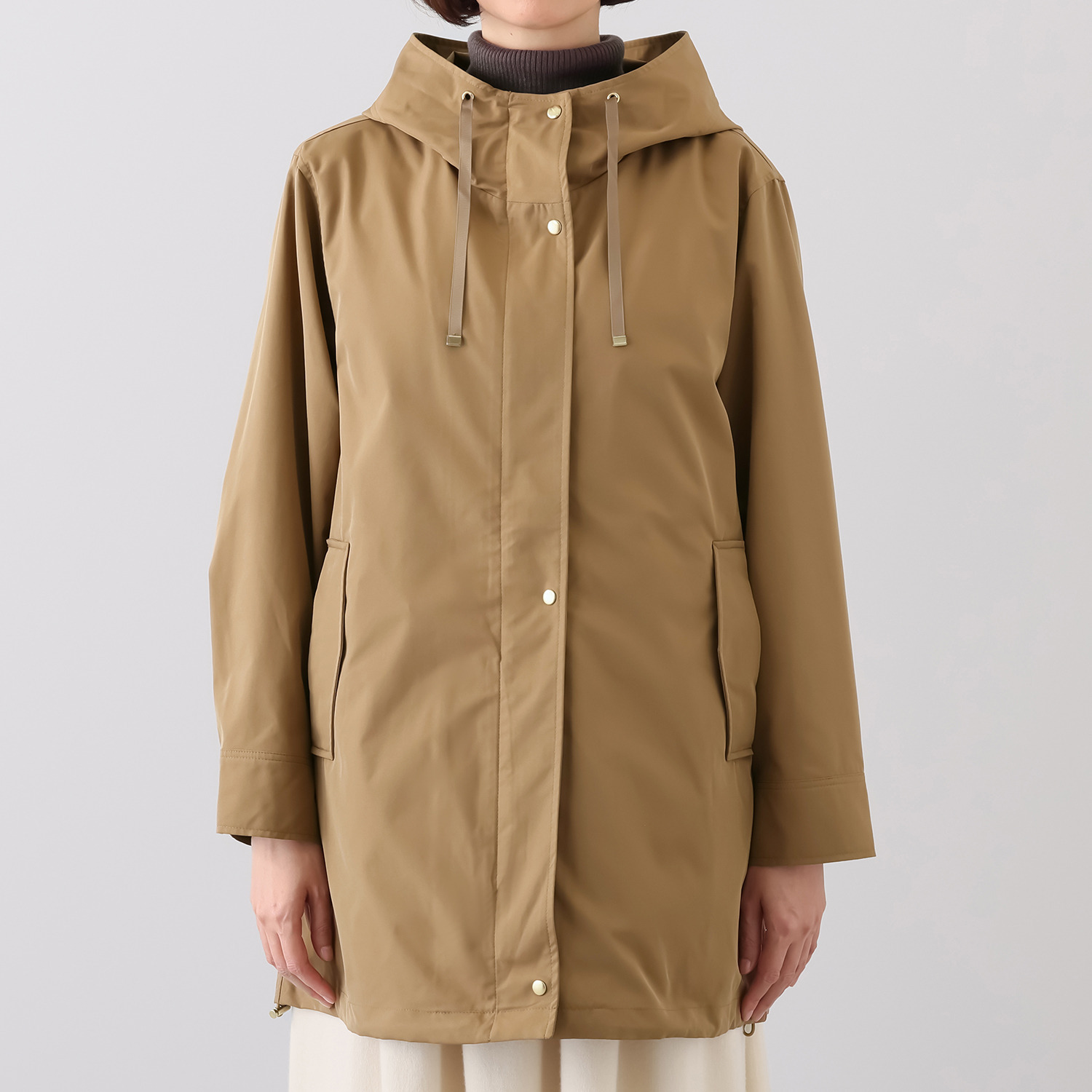 メルヴェイユ　ヴァント 中綿ベスト付 軽量フーディーコート