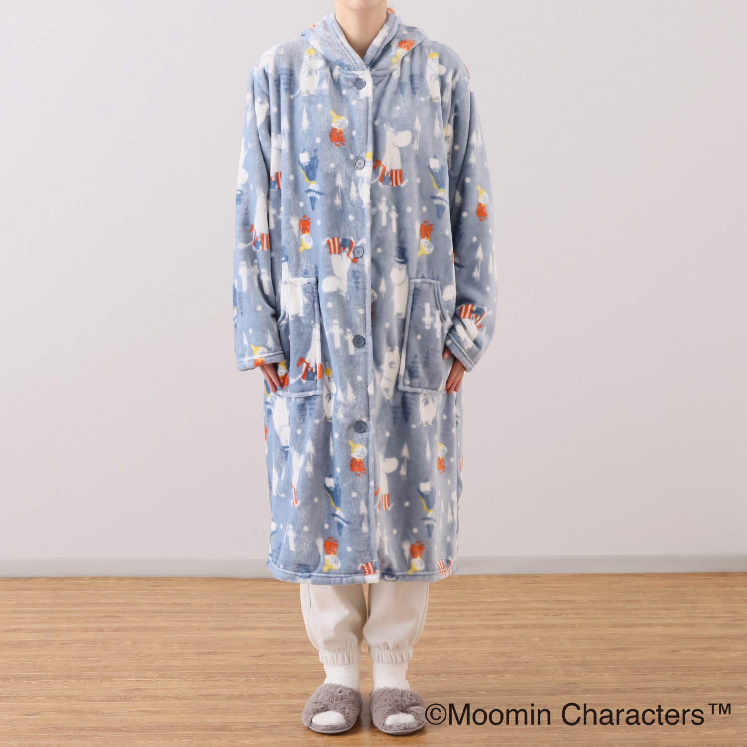 ムーミン モコモコ暖か着る毛布