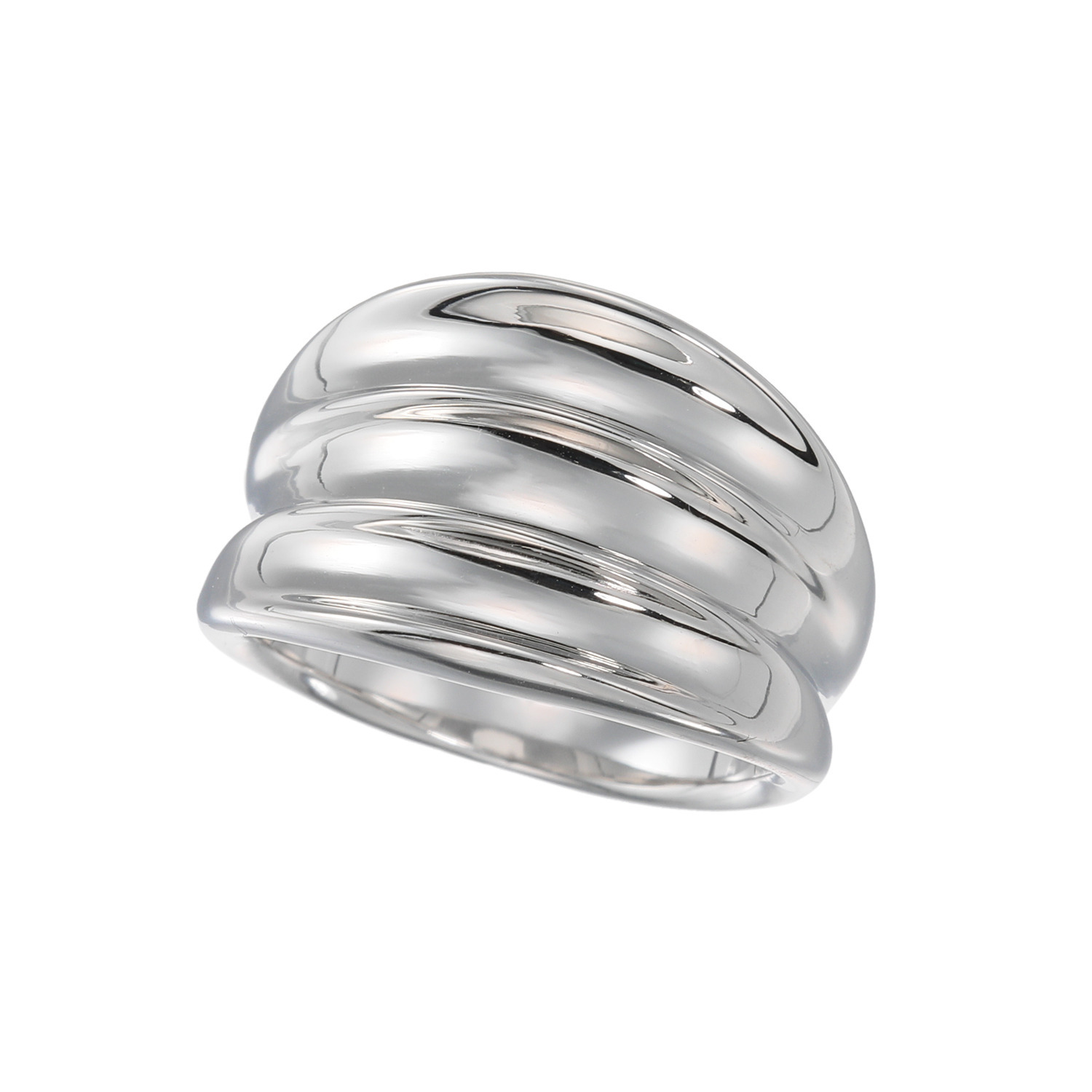 エクセラ イタリアン・シルバー ２層コーティング グラデーションリング