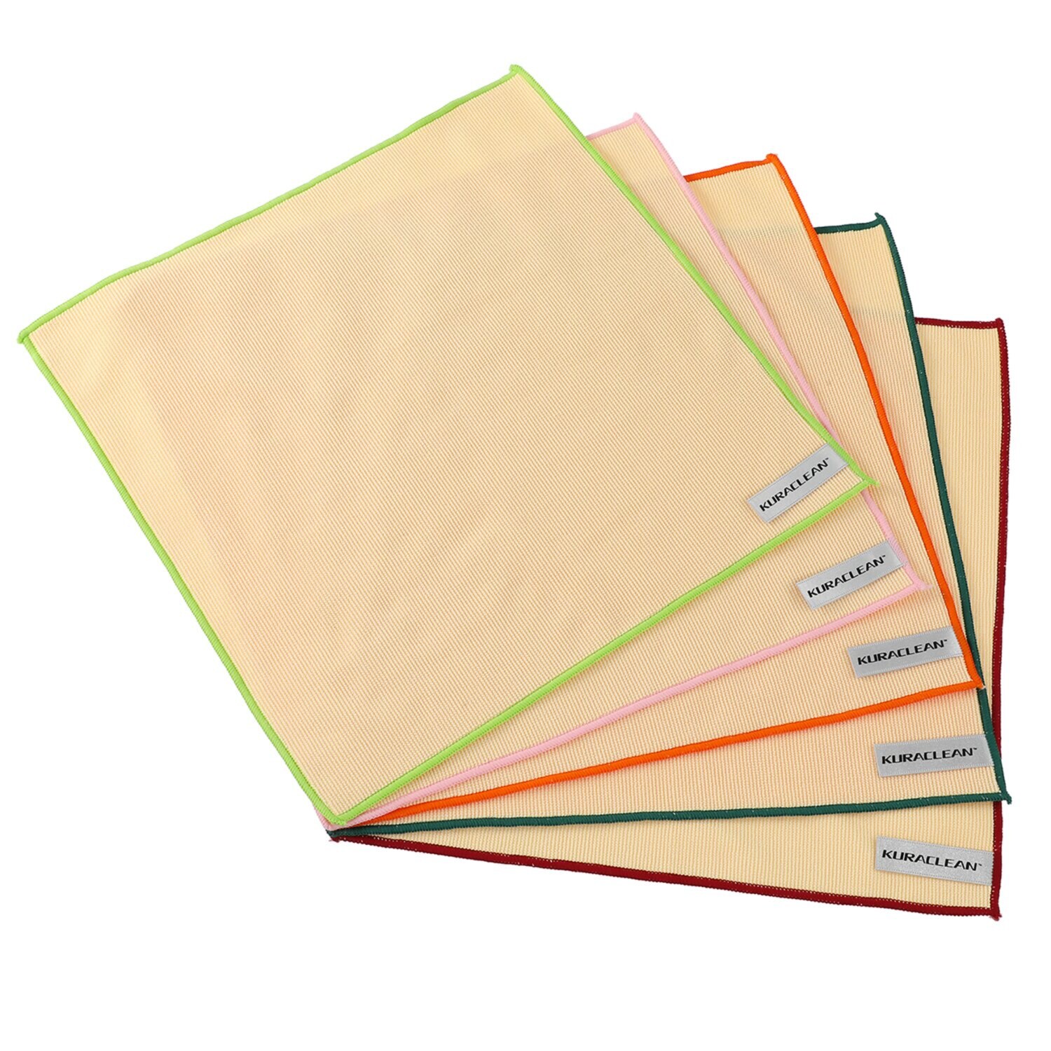 クラレトレーディング 独自の分割繊維で 徹底的に汚れ・水滴を キレイに拭き取る クラクリーンクロス ５枚セット