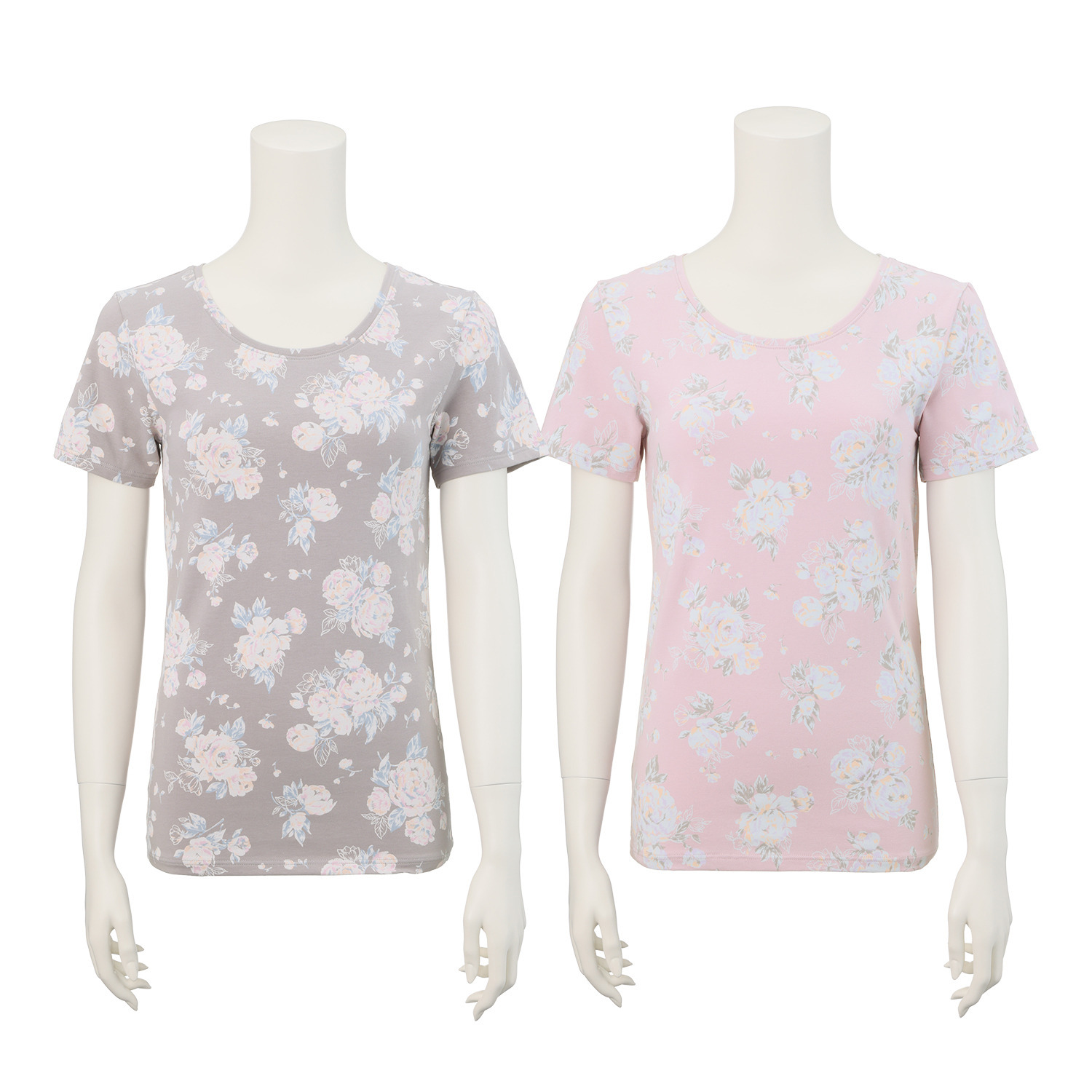 うつくＣ 綿混 半袖カットソー ２枚セット