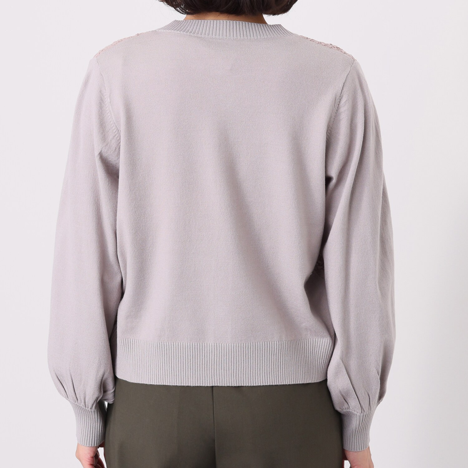 アリュメット シャーリングデザイン カーディガン