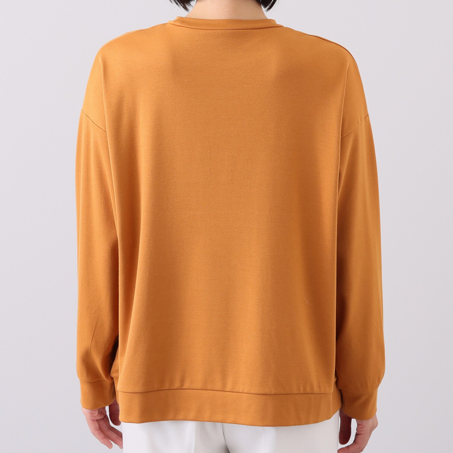 ダジュール 英文字＆パール調ビジュウ プルオーバー