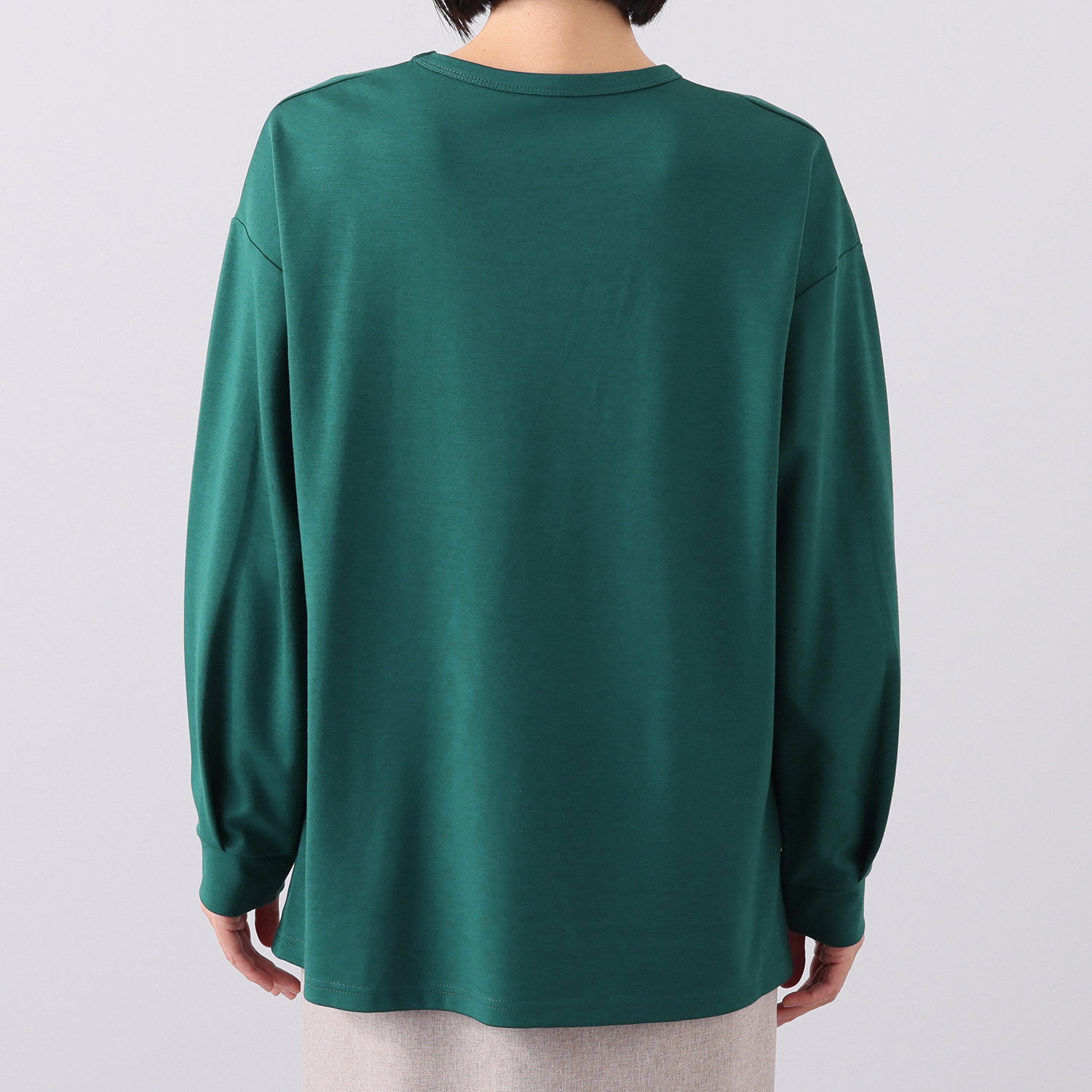 ダジュール 英文字＆ネコ刺しゅう チュニック