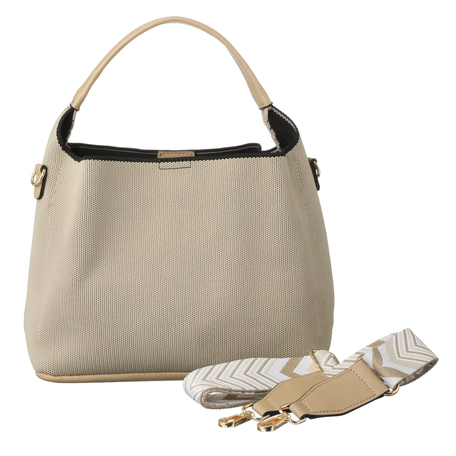 ラルジュ かわいい柄ストラップ！ 両アオリ仕様 ２ウェイバッグ