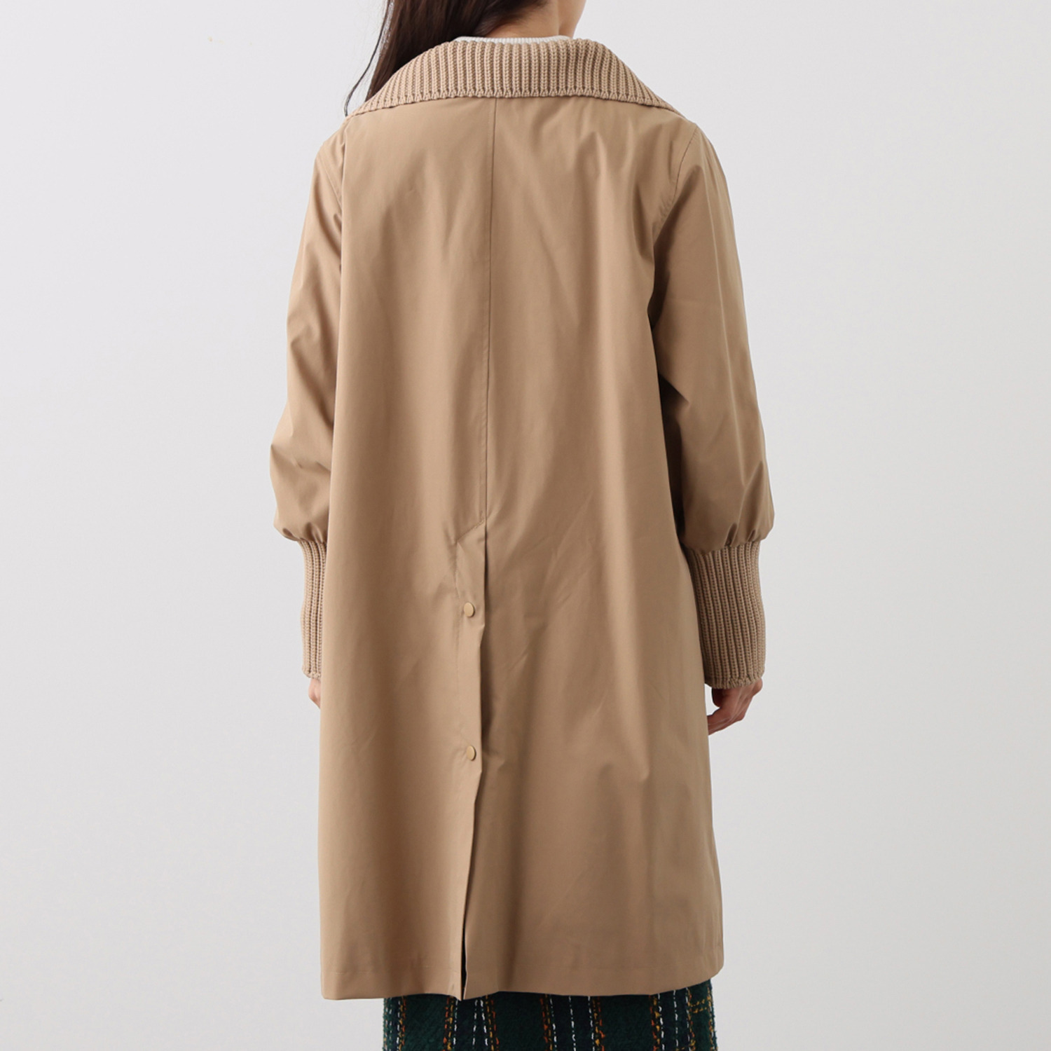 スタイル・ラヴィー リブアクセント 裏地中綿入り コート