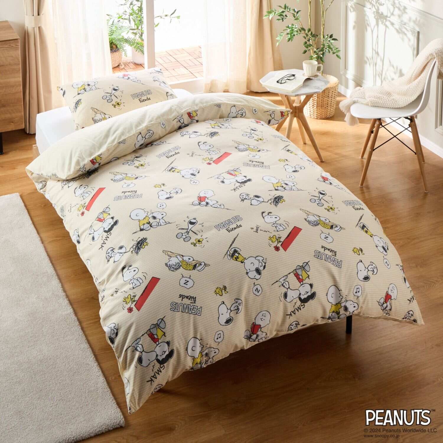 スヌーピー フレンズ 掛けふとんカバー ＆ピローケース ＜シングル＞