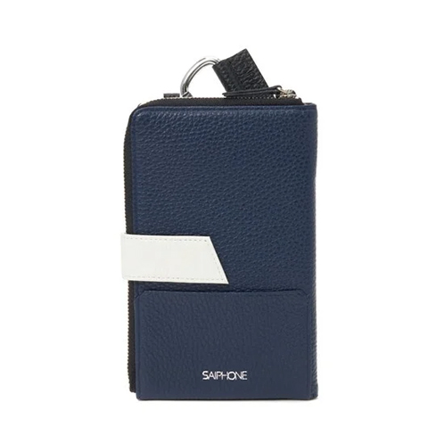 サイフォン イタリアンレザー シュリンク型押し マルチケース ＜無地＞