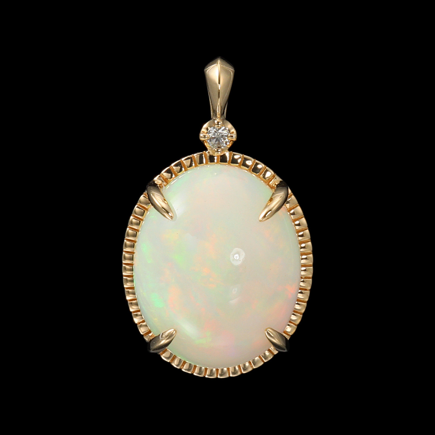 レステクールビジュー 18K 2カラットUP オパール＆ ダイヤモンド  