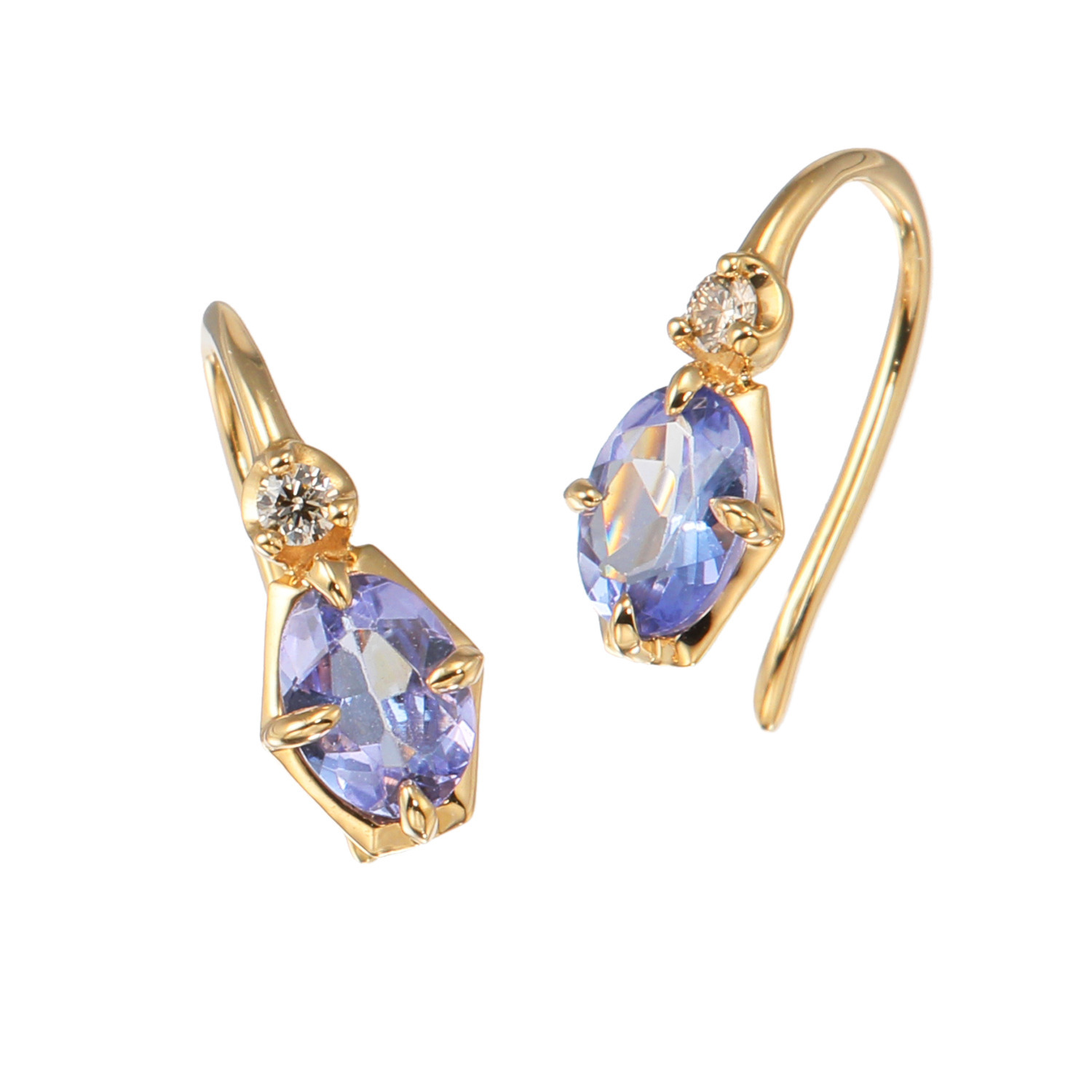 レステクールビジュー 18K タンザナイト＆ ダイヤモンド デザイン 