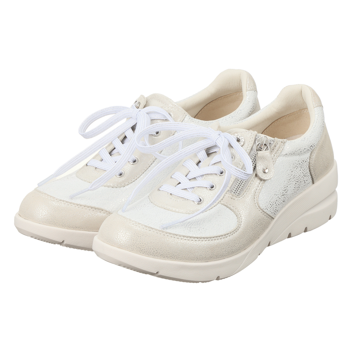 フィットジョイ スーパーストレッチ クリスタルガラス きらりスニーカー