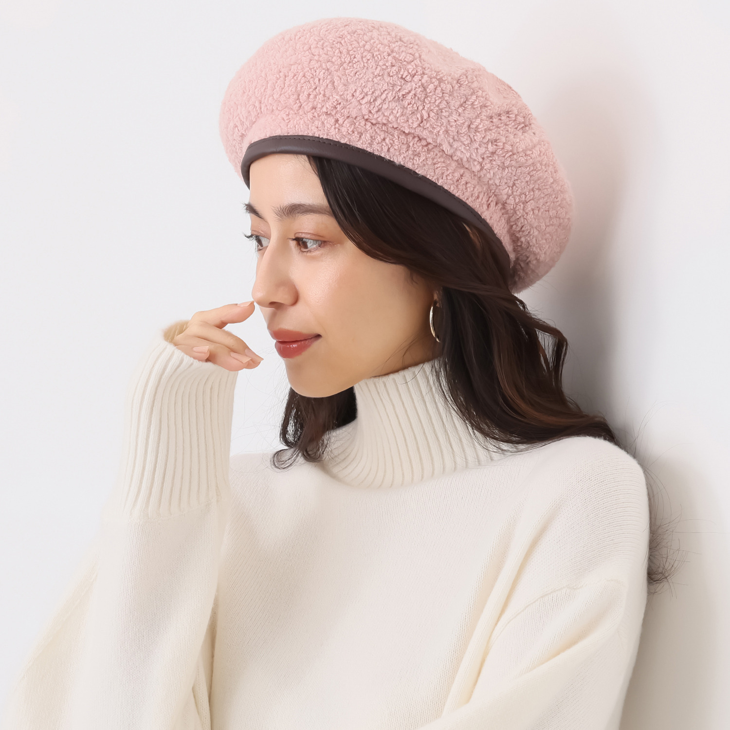 ステイラッキー ぷくぷくブークレ ベレー帽