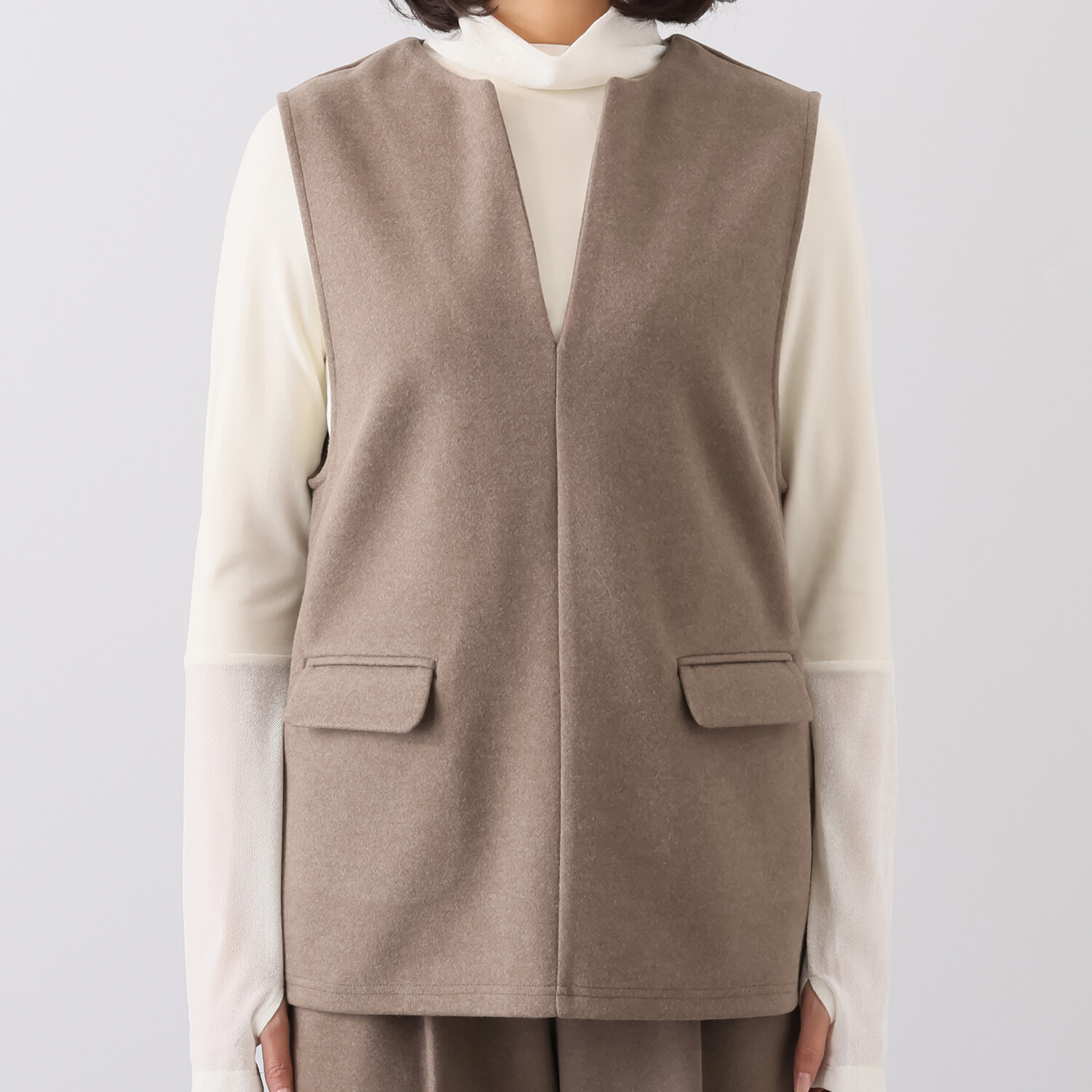 チーロ メルトンジャージー ジレ