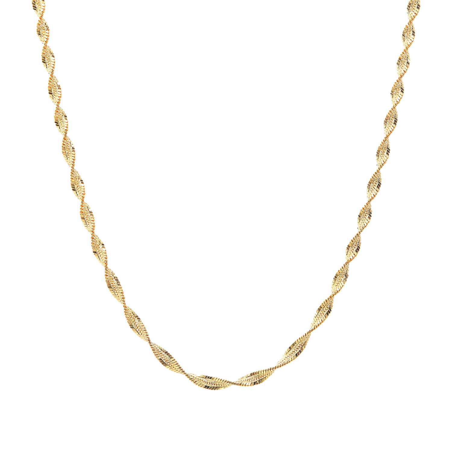 アルジェント イタリアーノ シルバー ツイストロングネックレス