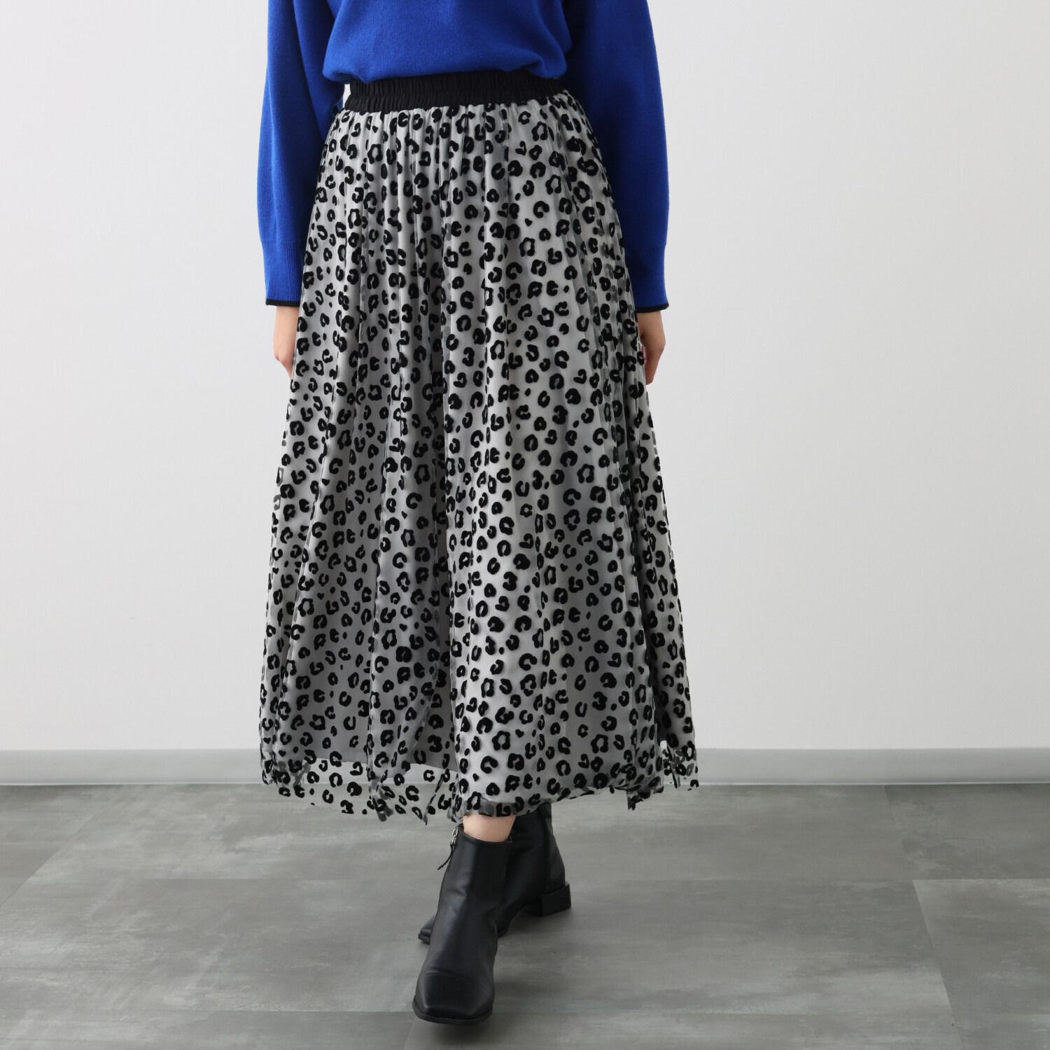 エピデミーク レオパード柄 チュールスカート