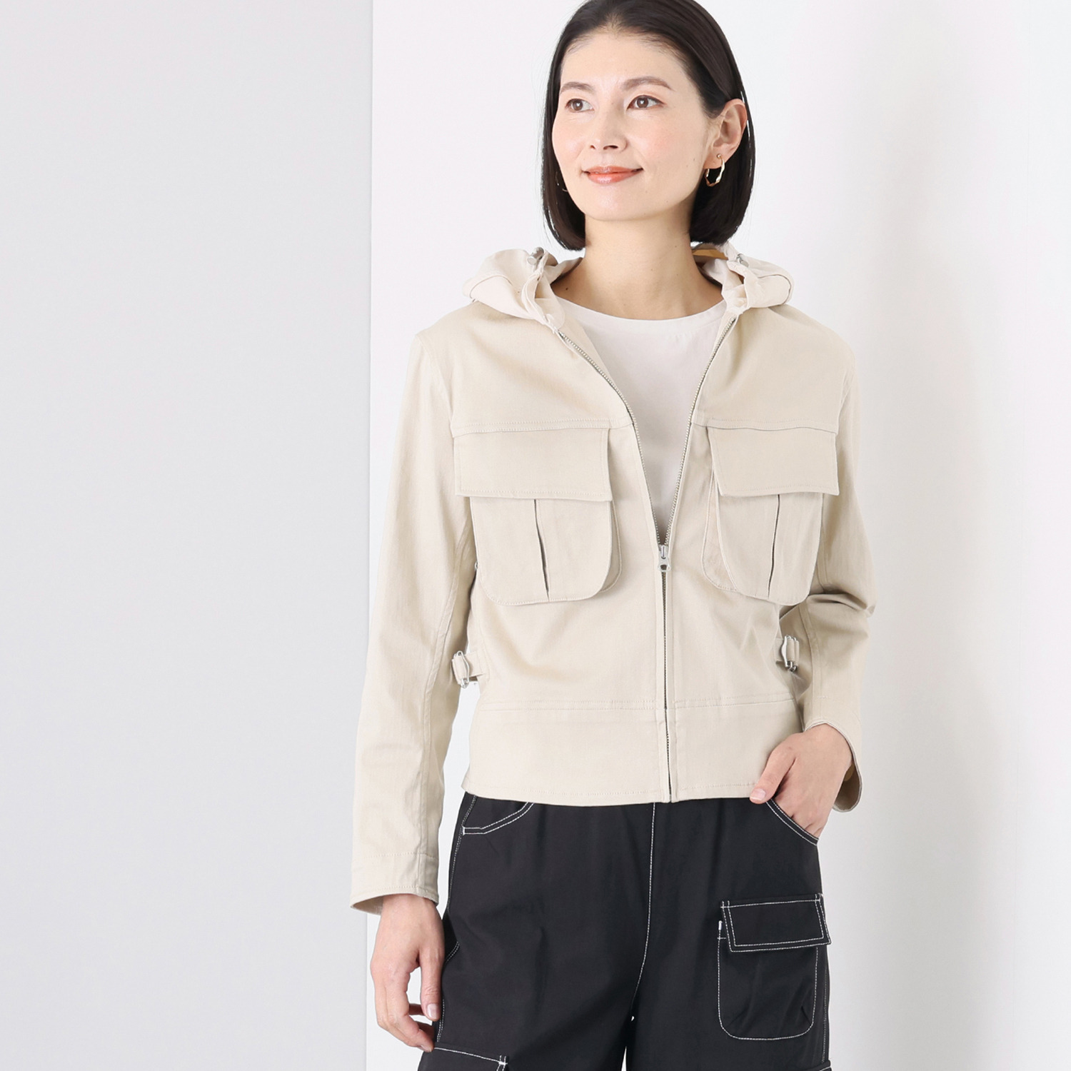 フーディー　リバーシブルジャケット　Sサイズ【SHOPCHANNEL】 フーディーリバーシブルジャケットSサイズ【SHOPCHANNEL】