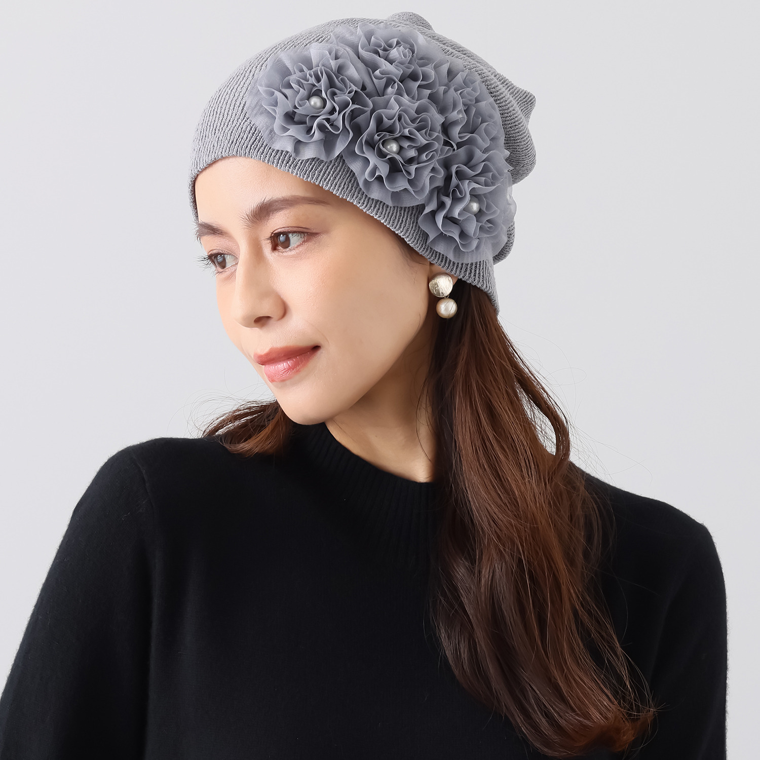 Ch!iii グレー ニット帽 Sサイズ