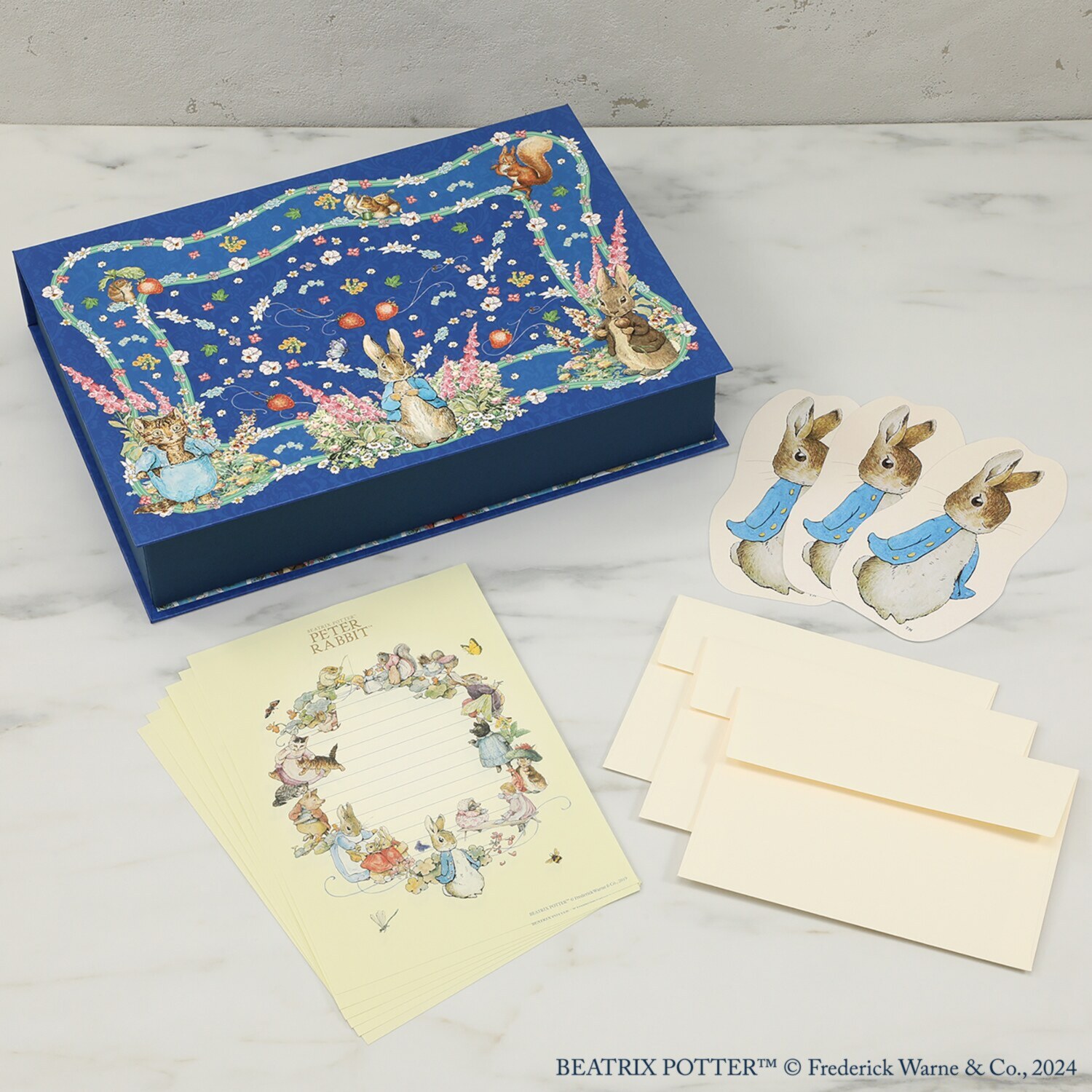ディアカーズ 文箱＆レターセット ピーターラビット