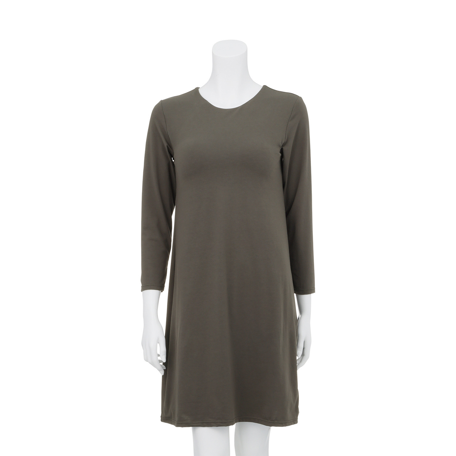 ヌーディーフィット 吸水速乾 綿混 モールドカップ付 長袖チュニック