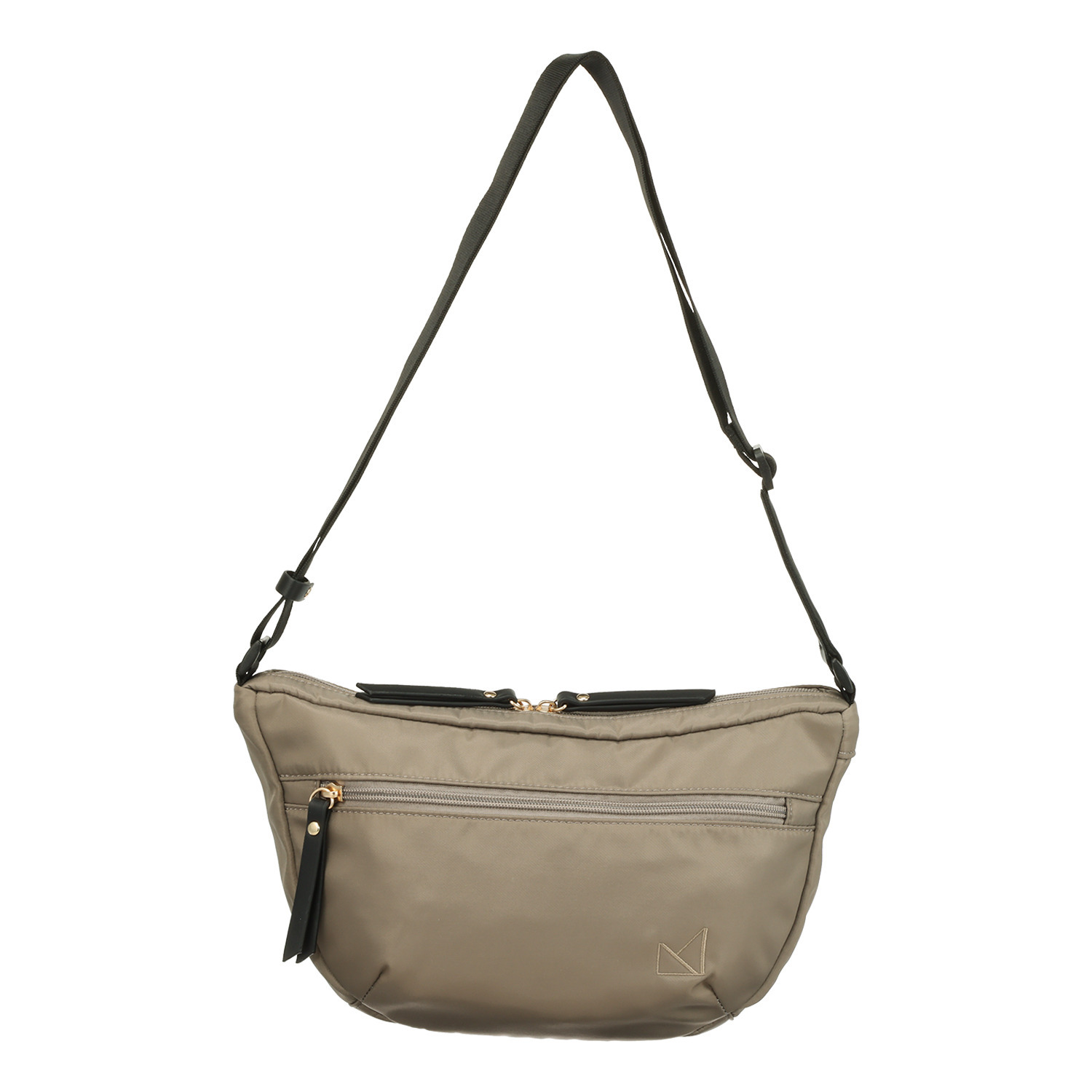 メゾンヴェール はっ水ナイロン 軽量ハーフムーン ショルダーバッグ