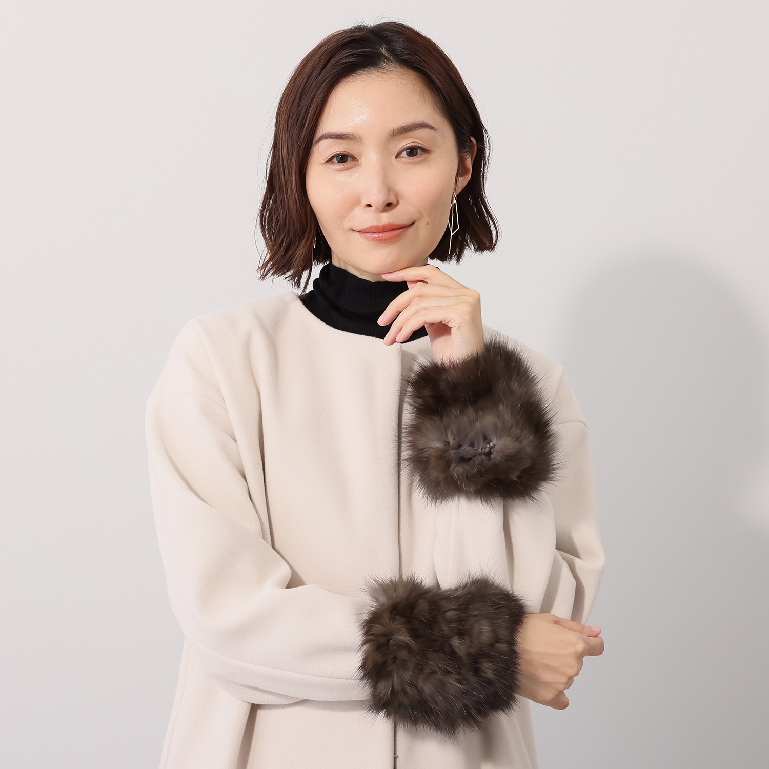 ロシアンセーブルヤーン カフス- ショップチャンネル