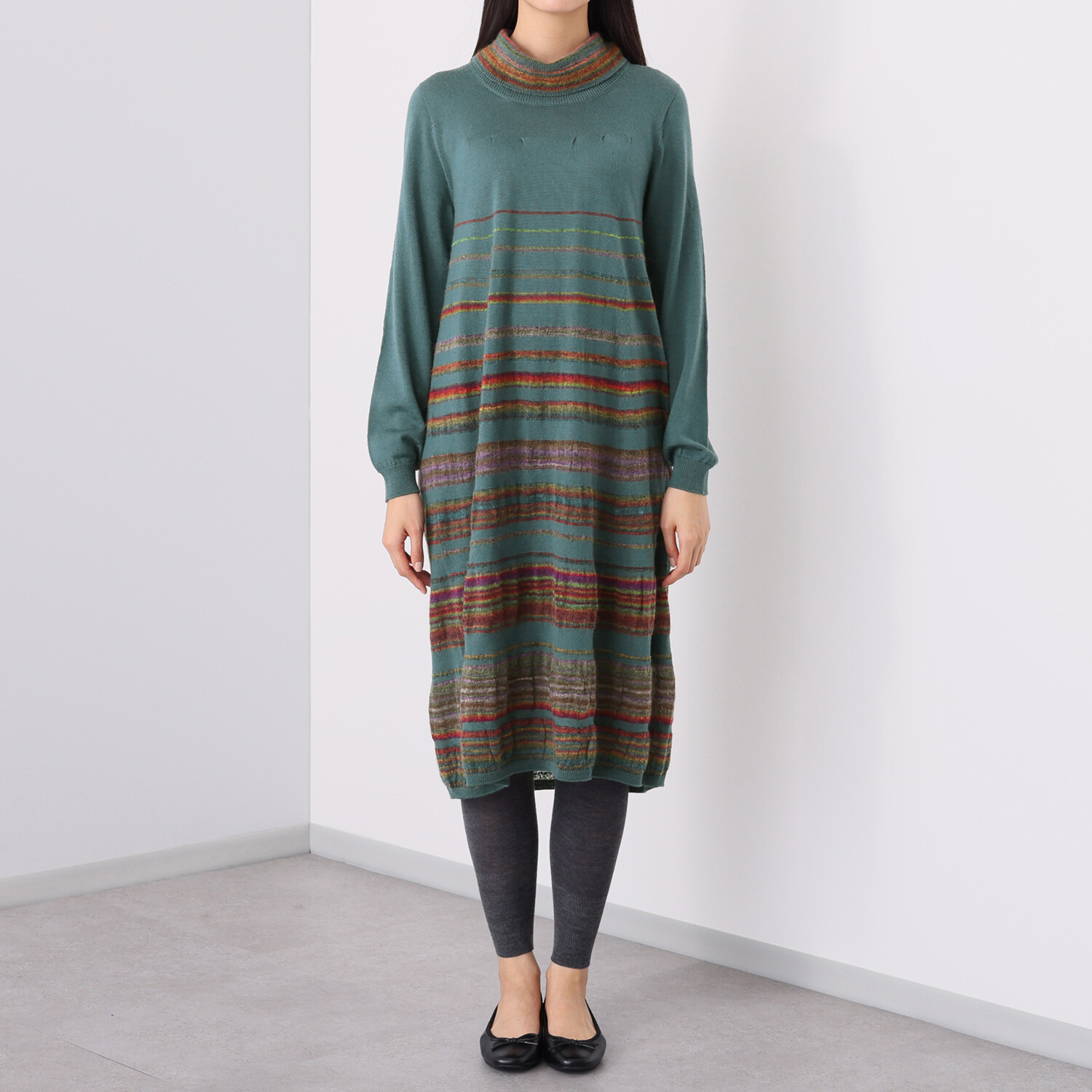 イイネス ウールモヘヤ混 ワンピース