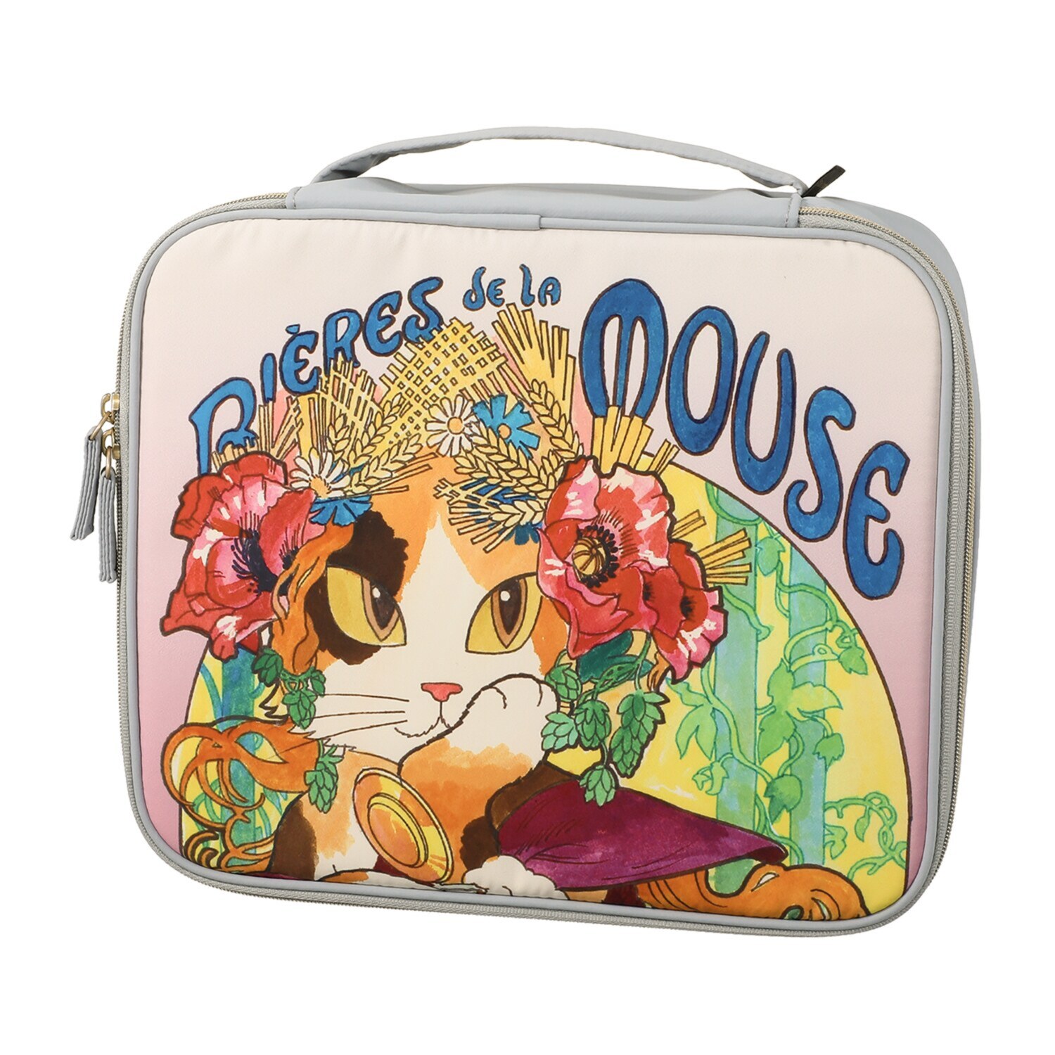 キャットアート 見やすい コスメボックスポーチ