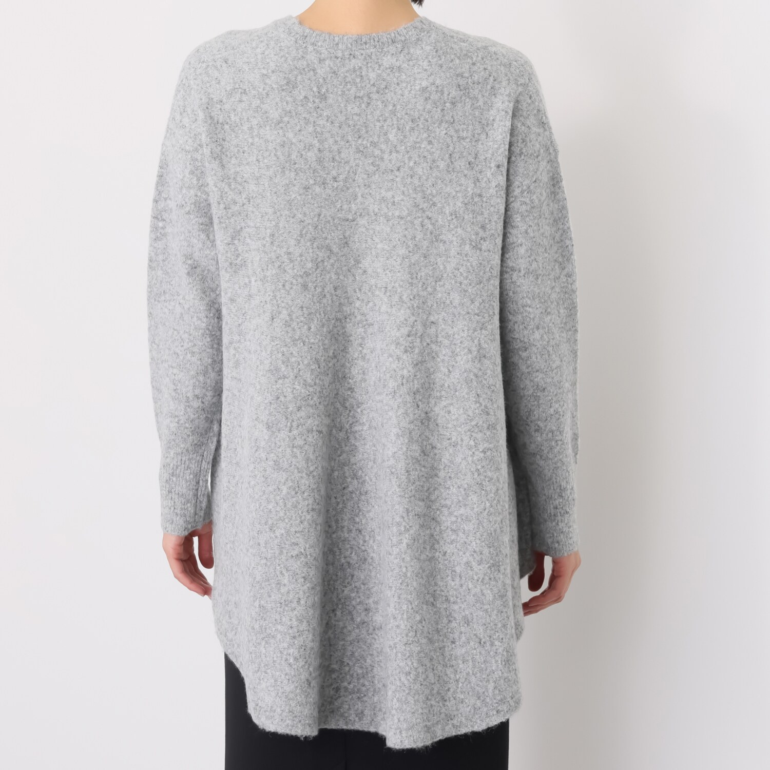 エピデミーク キャメル混 フレアーライン ニットプルオーバー